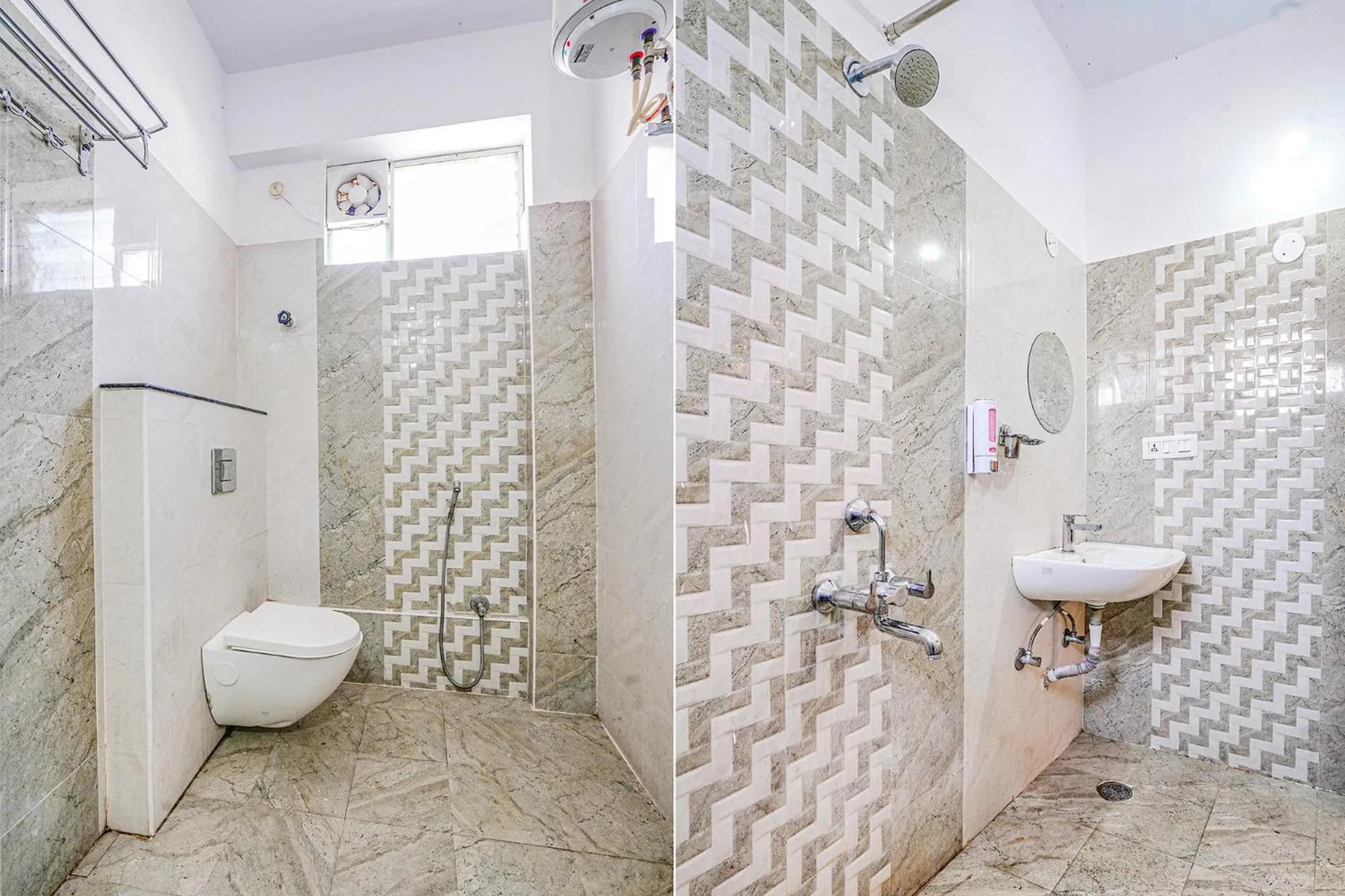 Bathroom in FabHotel Eminent Suites Banjara Hills - Nr LV Prasad Institute