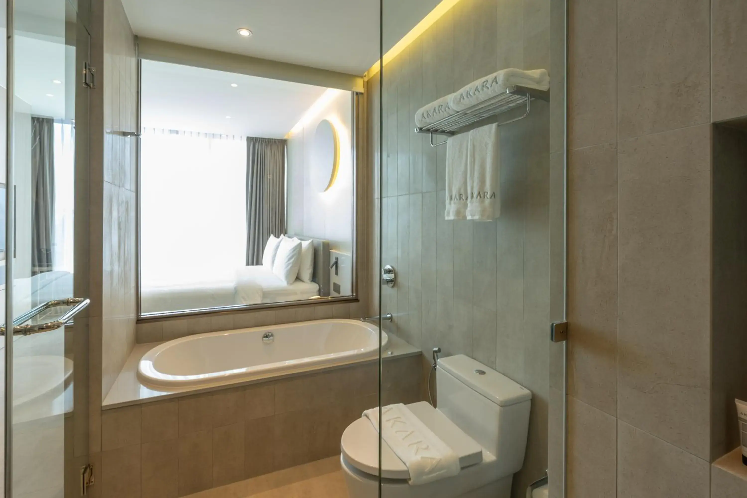 Bathroom in Akara Hotel Pattaya Bathroom in Akara Hotel Pattaya