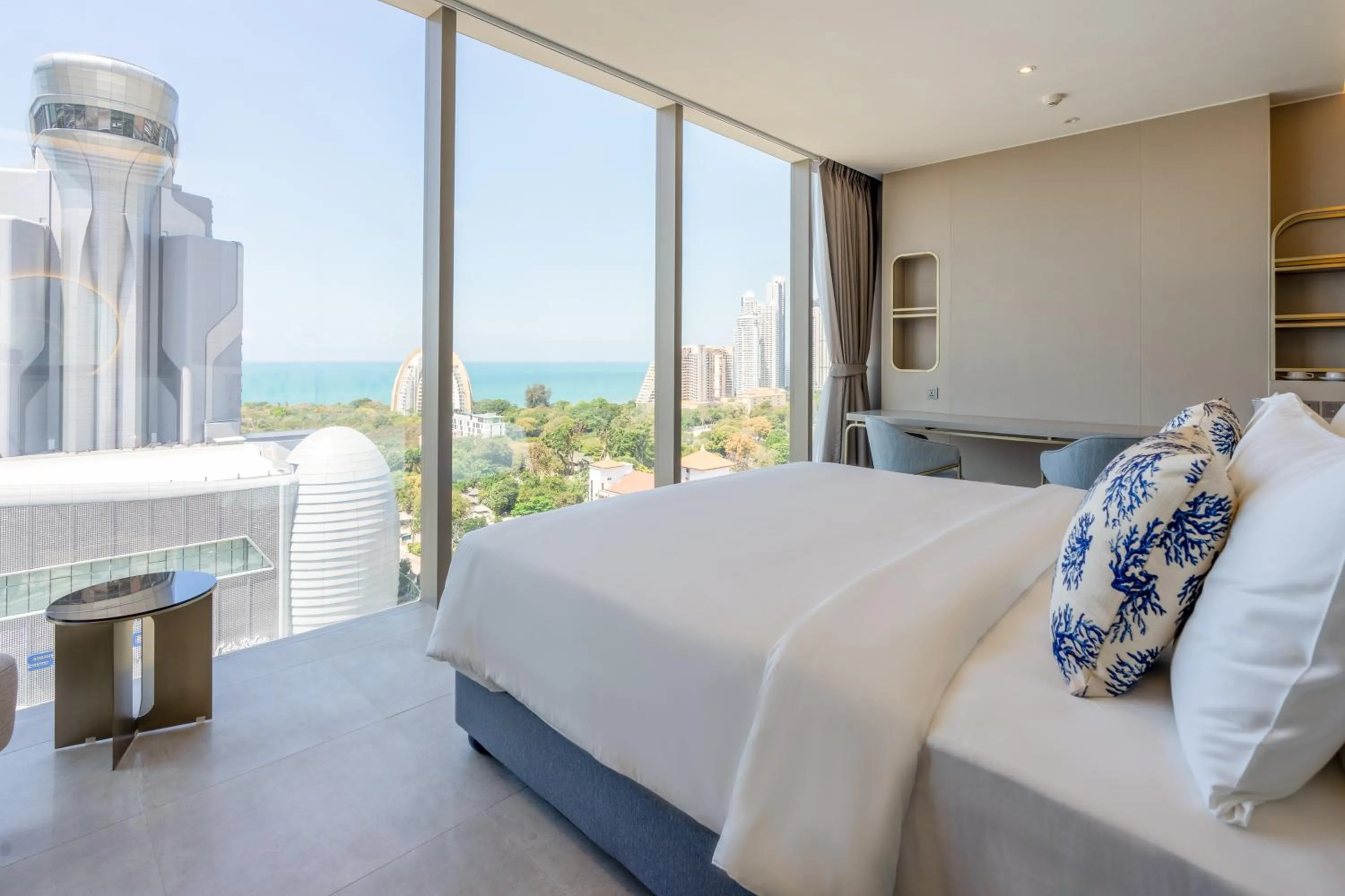 View (from property/room), Bed in Akara Hotel Pattaya