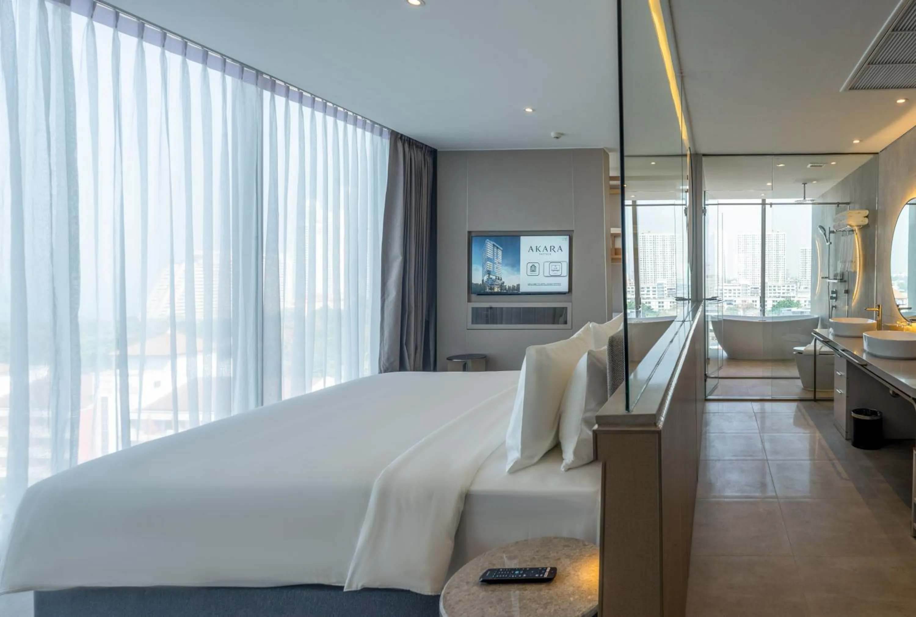 Bed in Akara Hotel Pattaya