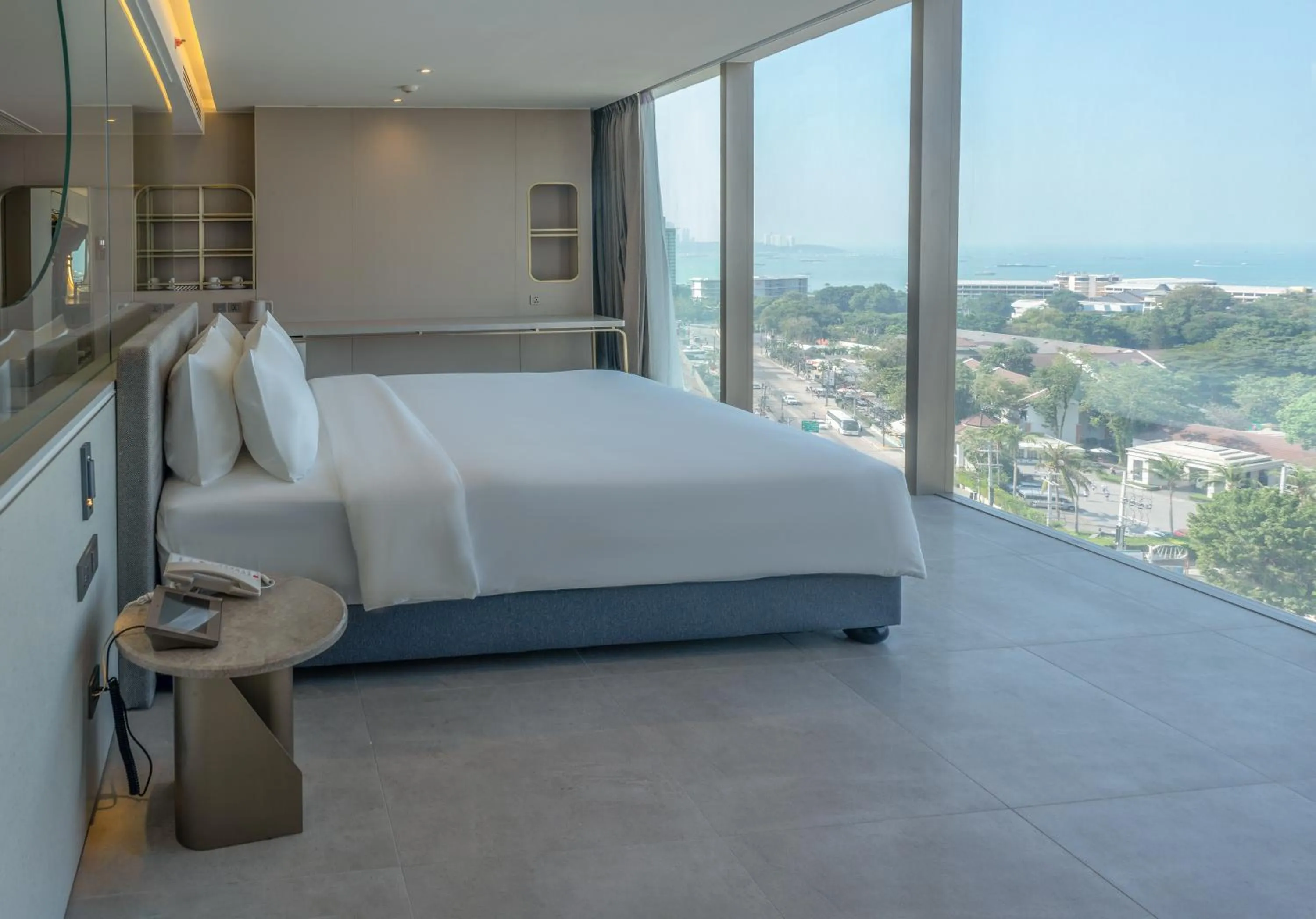View (from property/room), Bed in Akara Hotel Pattaya