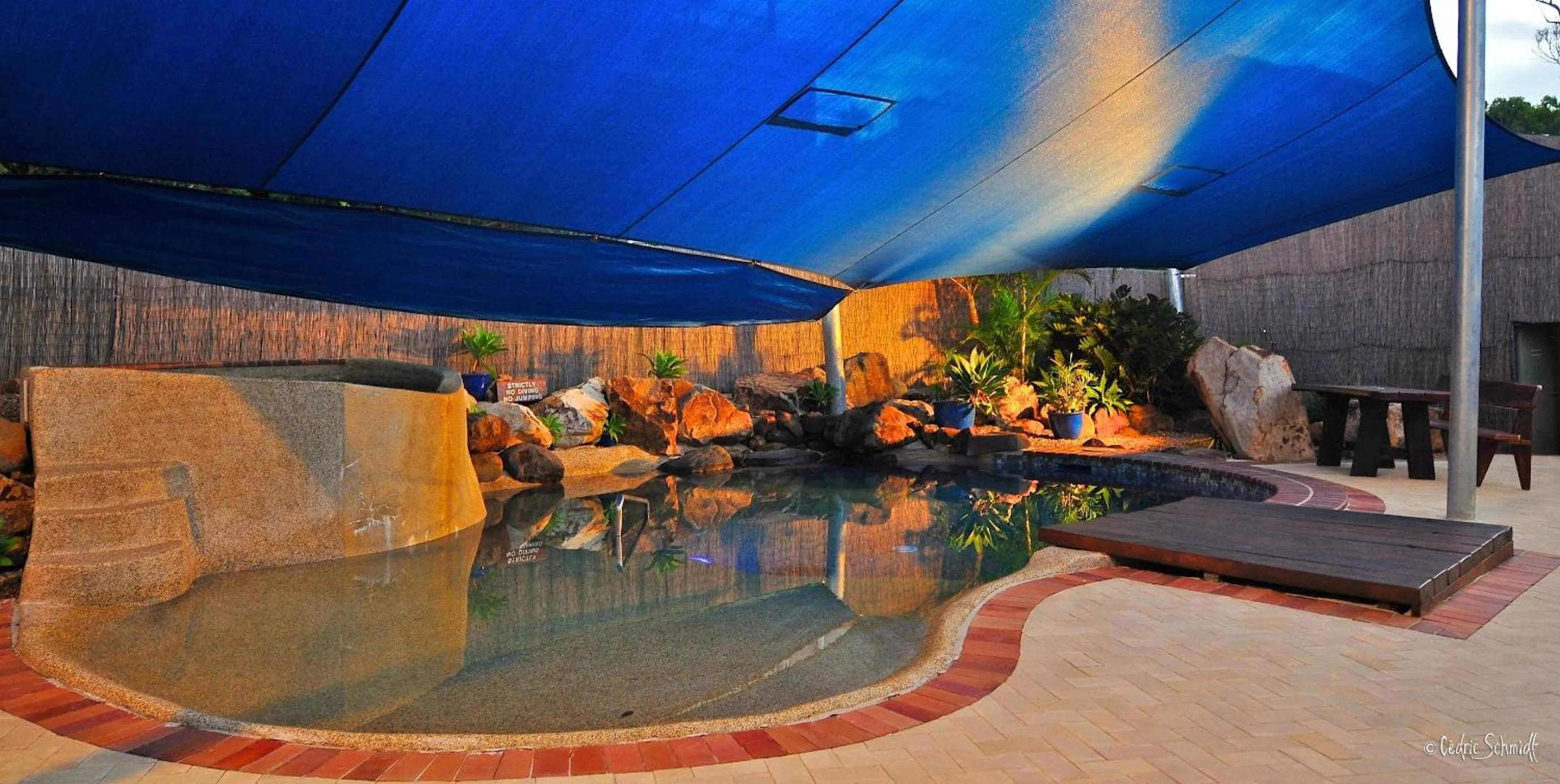 Pool view in Escape 1770 Motel - No Kids - NO SMOKING - No Partying