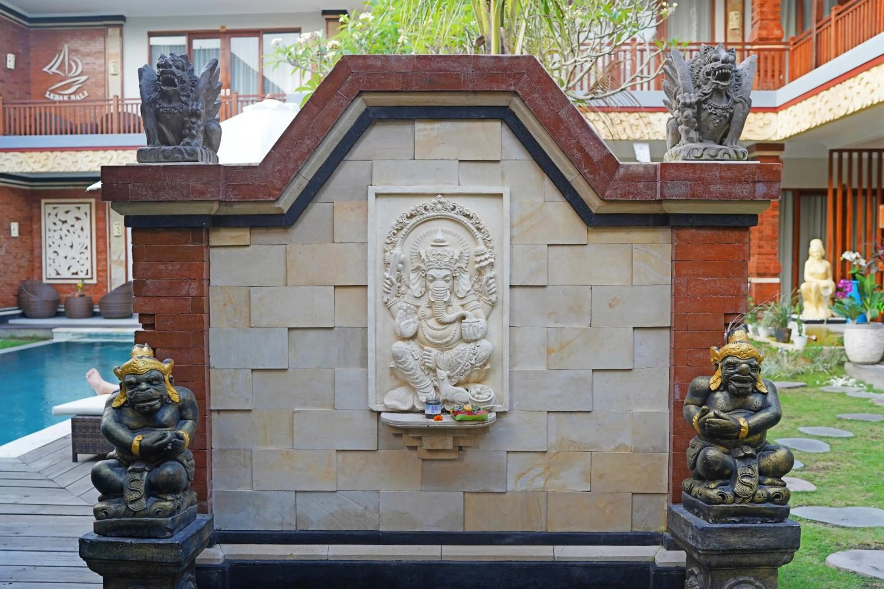 Facade/entrance in Lebak Bali Residence