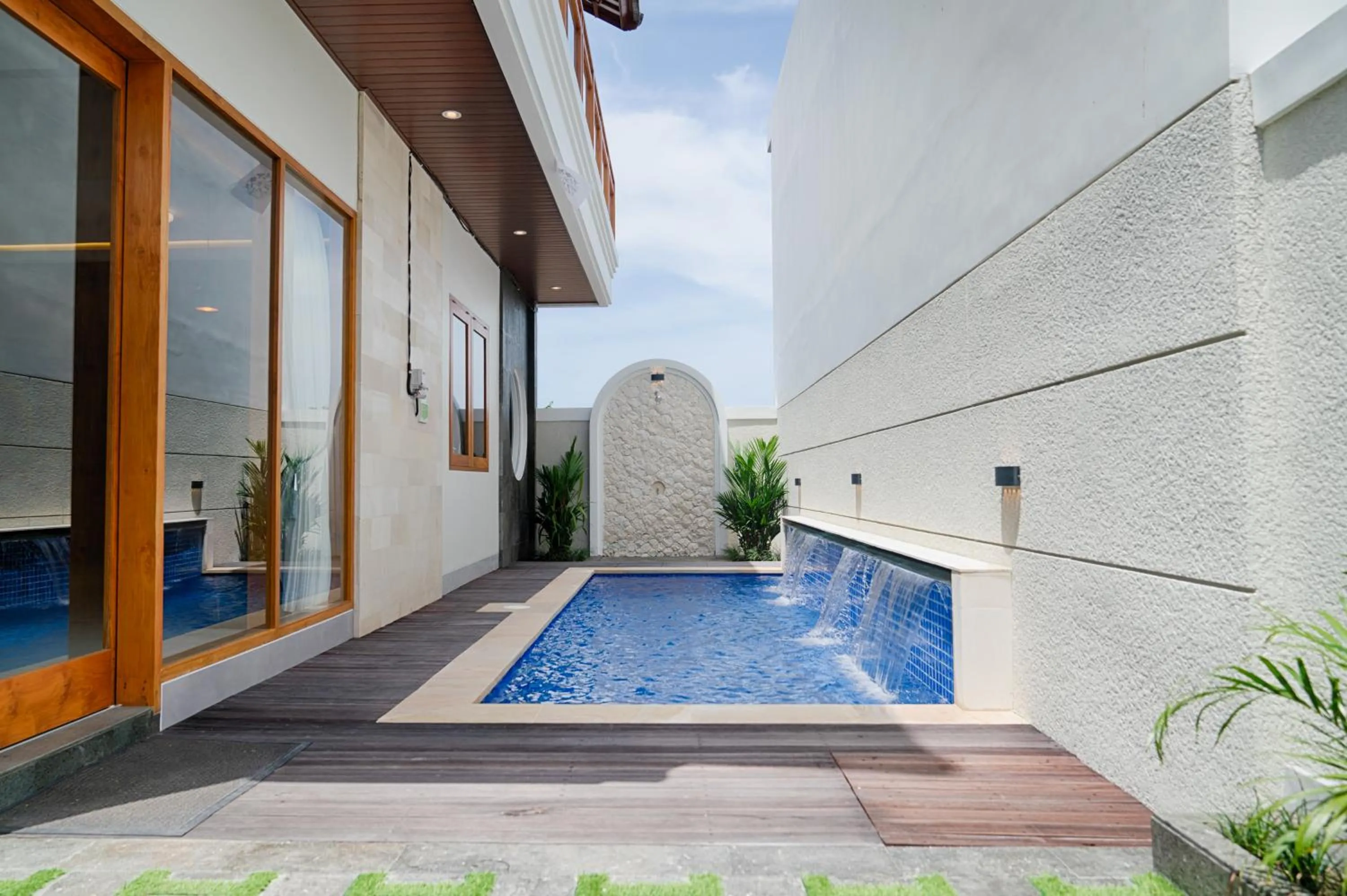 Pool view in Lebak Bali Residence