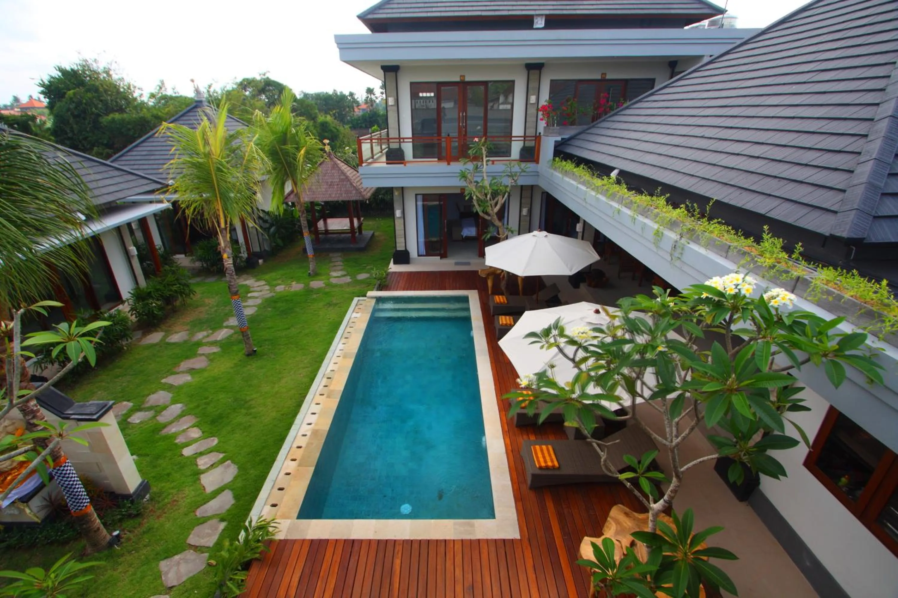 Facade/entrance in Lebak Bali Residence