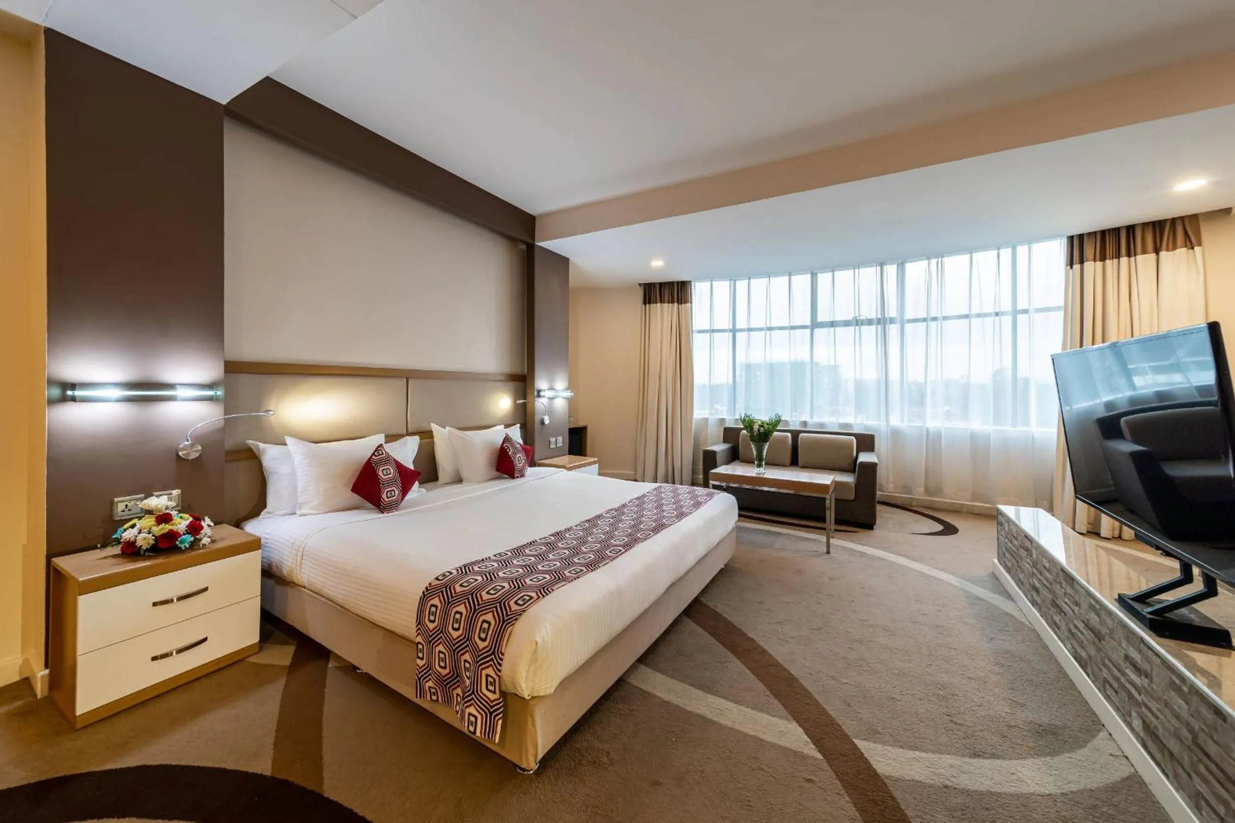 Bed in PrideInn Azure Hotel Nairobi Westlands