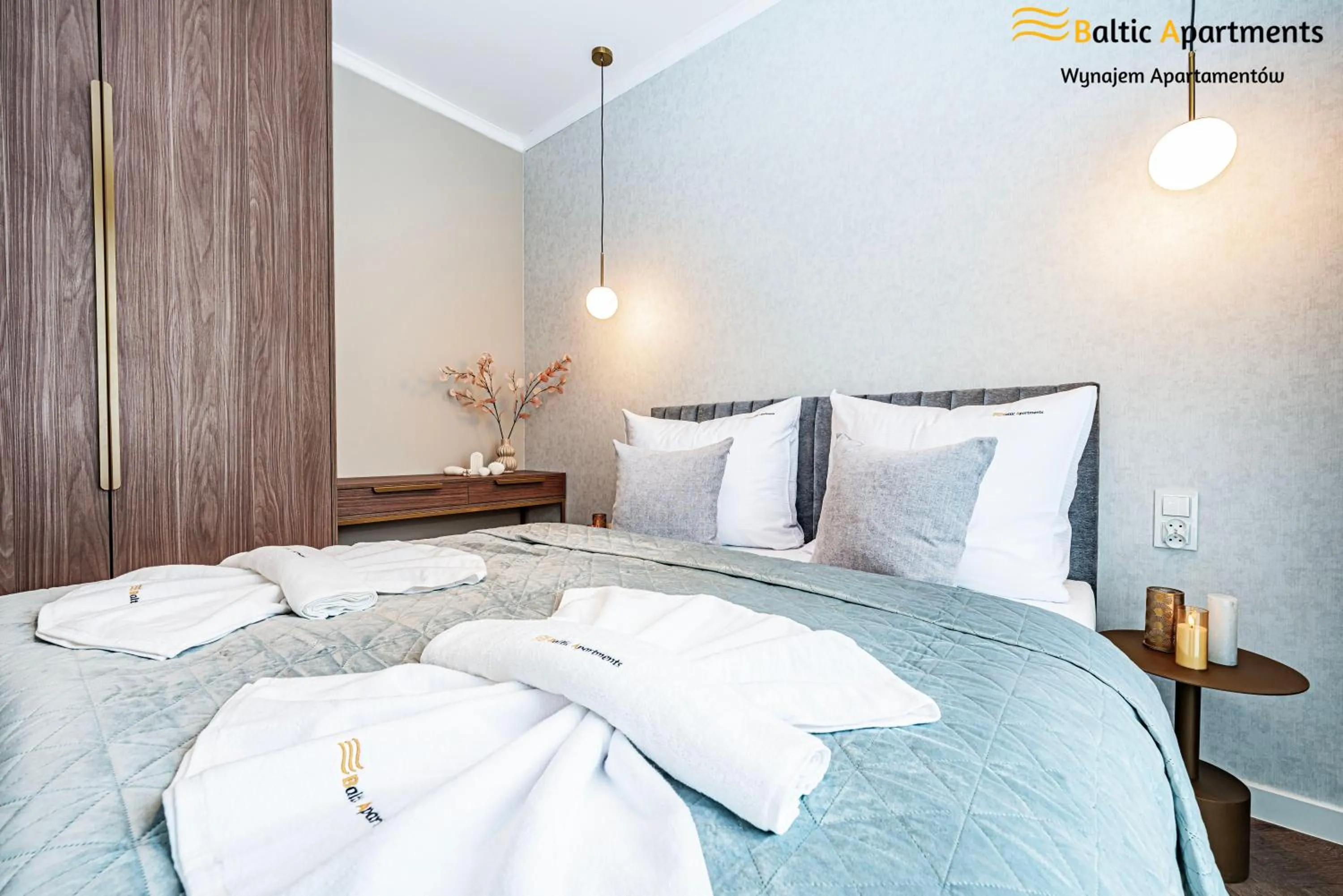 Bed in Seaside Garden Apartments & Wellness by Baltic Apartments