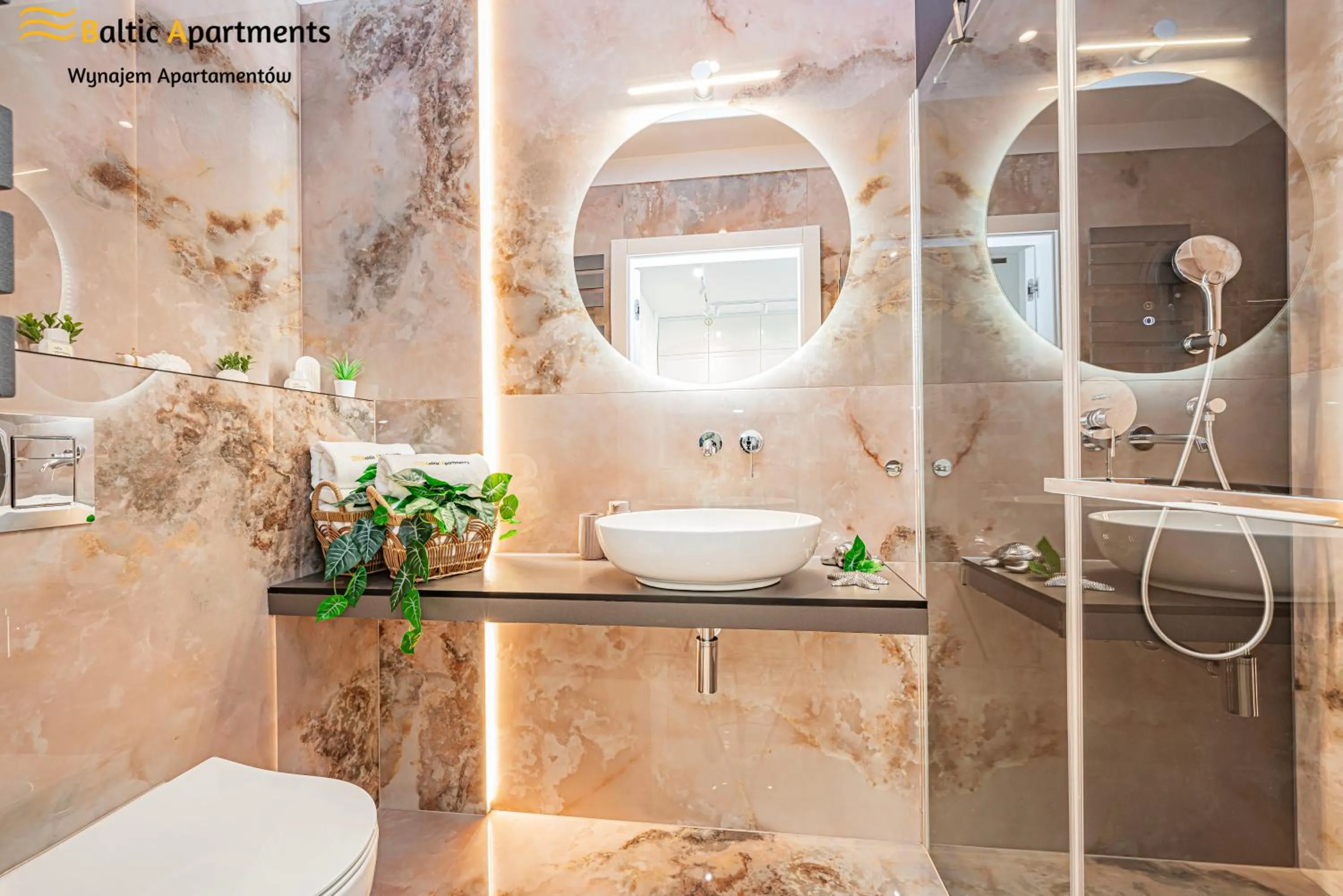 Shower in Seaside Garden Apartments & Wellness by Baltic Apartments