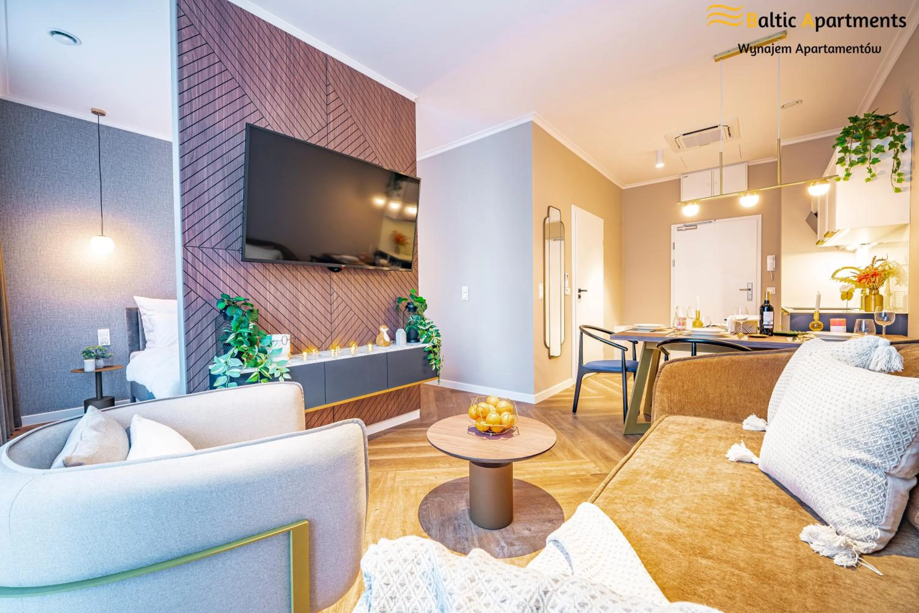 TV and multimedia in Seaside Garden Apartments & Wellness by Baltic Apartments