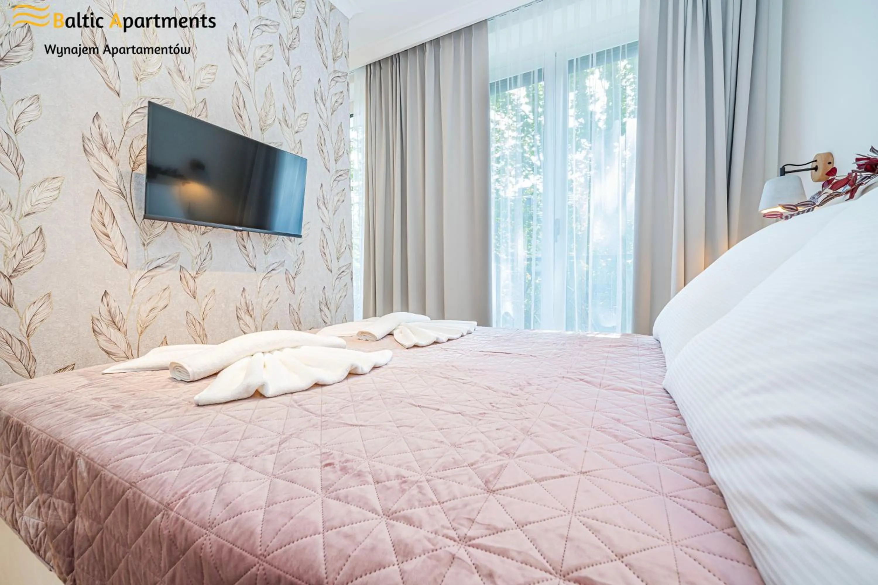 Bed in Seaside Garden Apartments & Wellness by Baltic Apartments