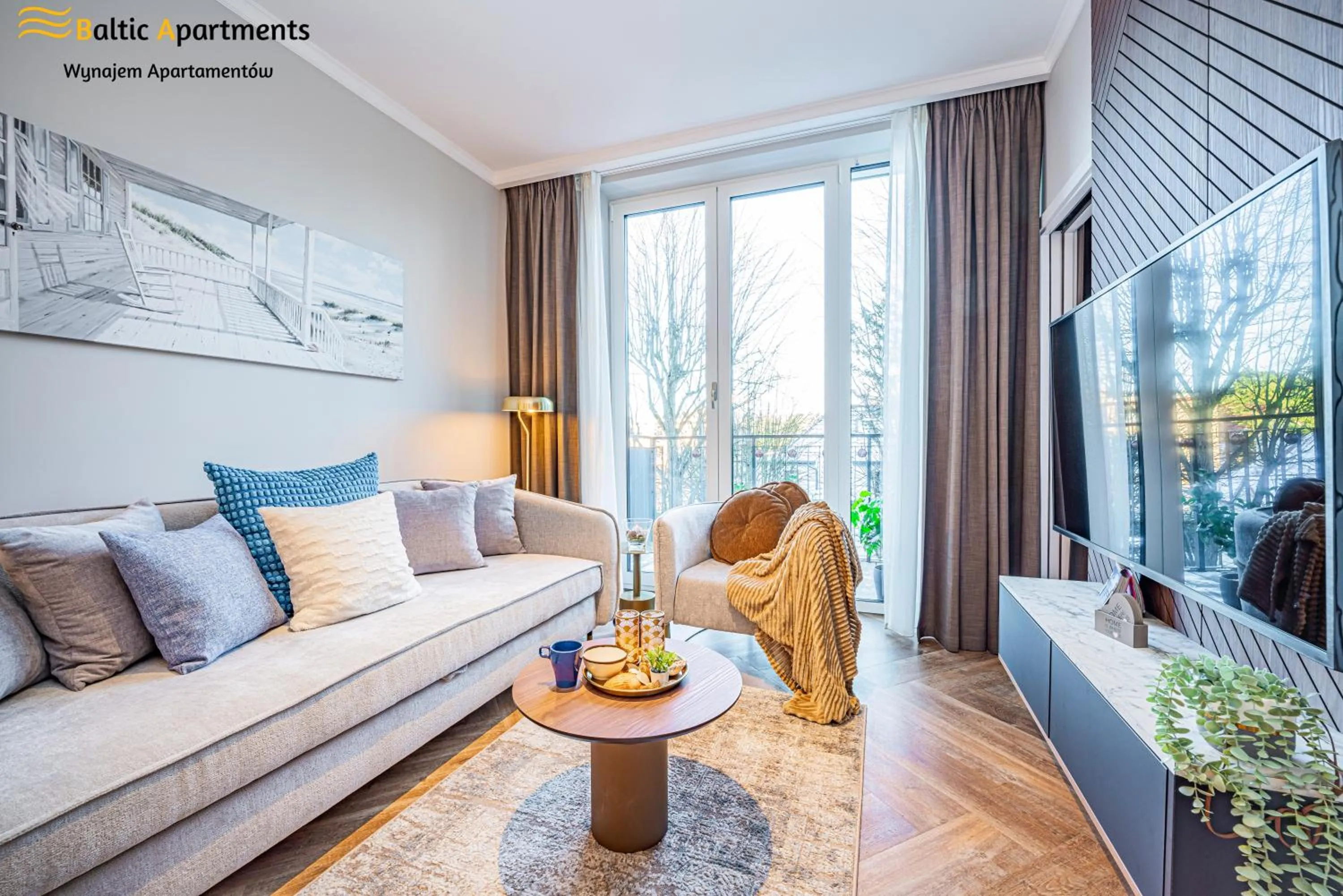 TV and multimedia in Seaside Garden Apartments & Wellness by Baltic Apartments