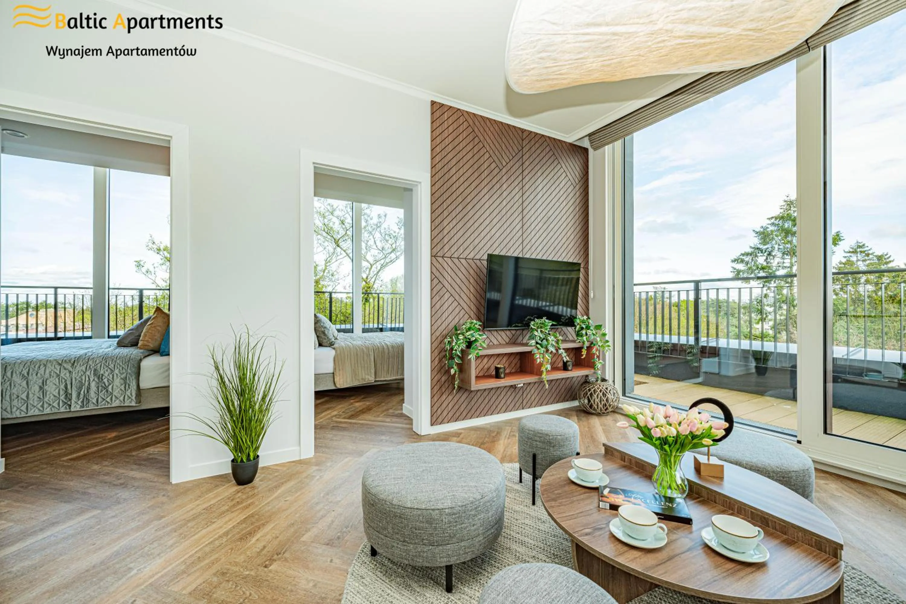 TV and multimedia in Seaside Garden Apartments & Wellness by Baltic Apartments