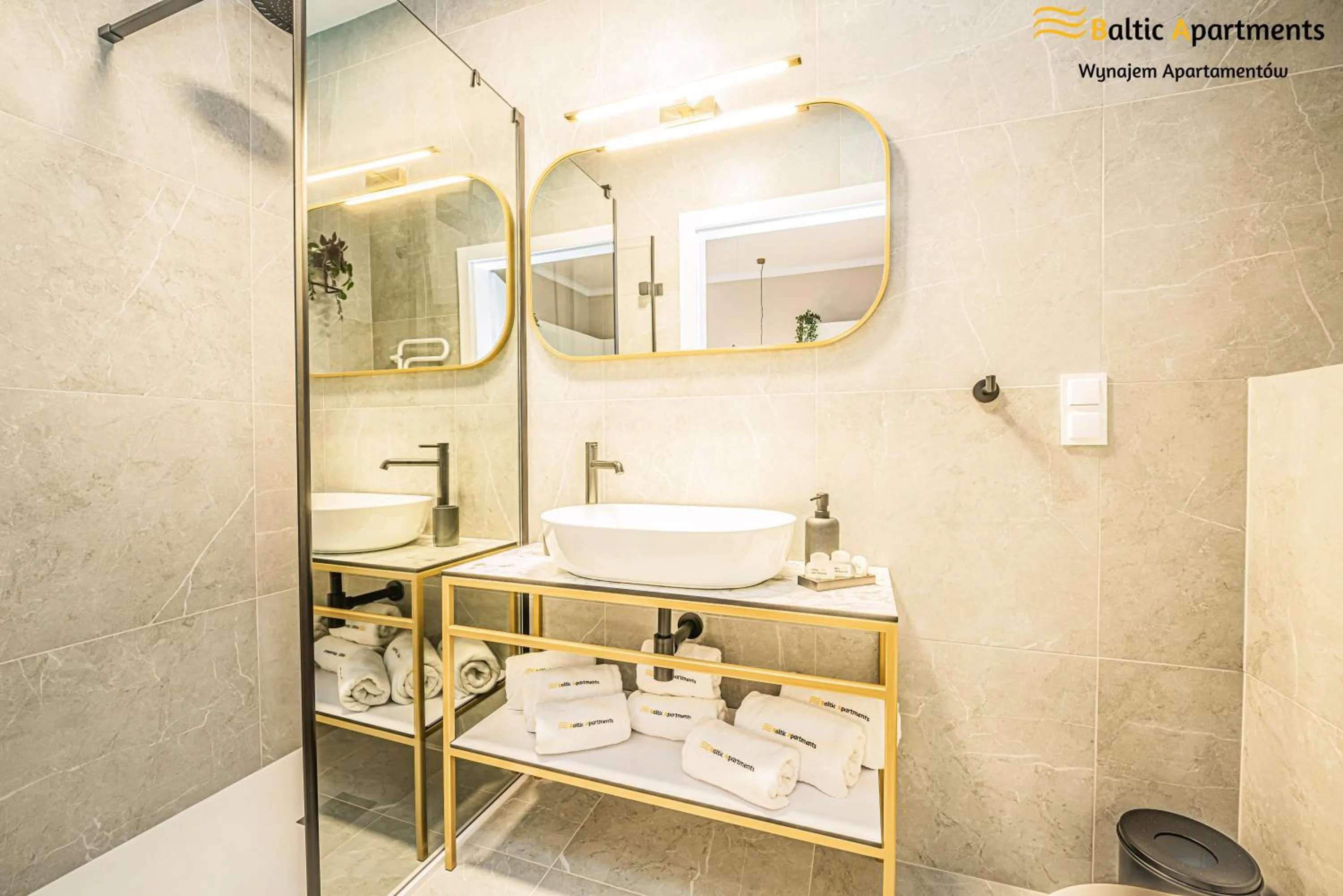 Shower in Seaside Garden Apartments & Wellness by Baltic Apartments