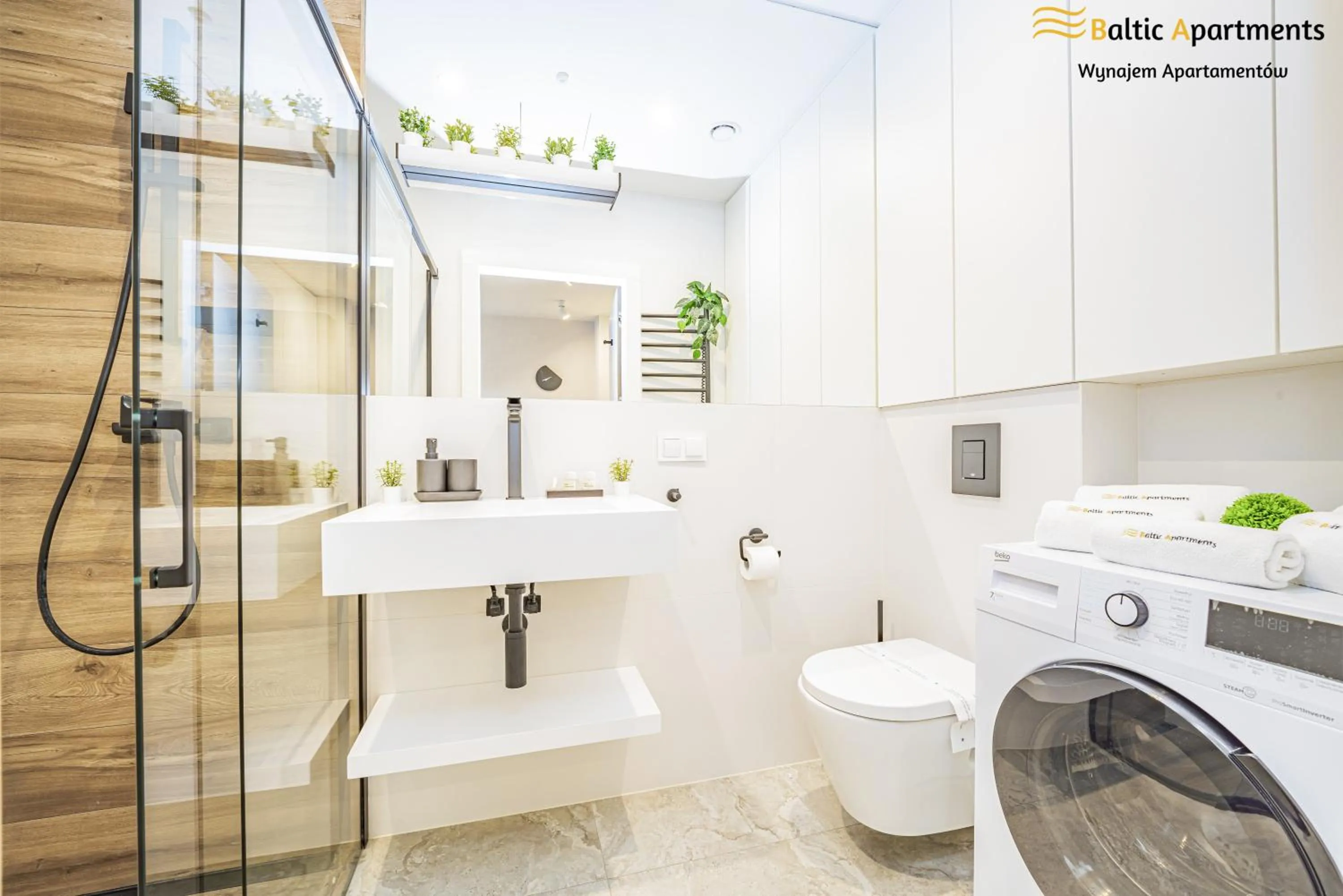 Shower in Seaside Garden Apartments & Wellness by Baltic Apartments