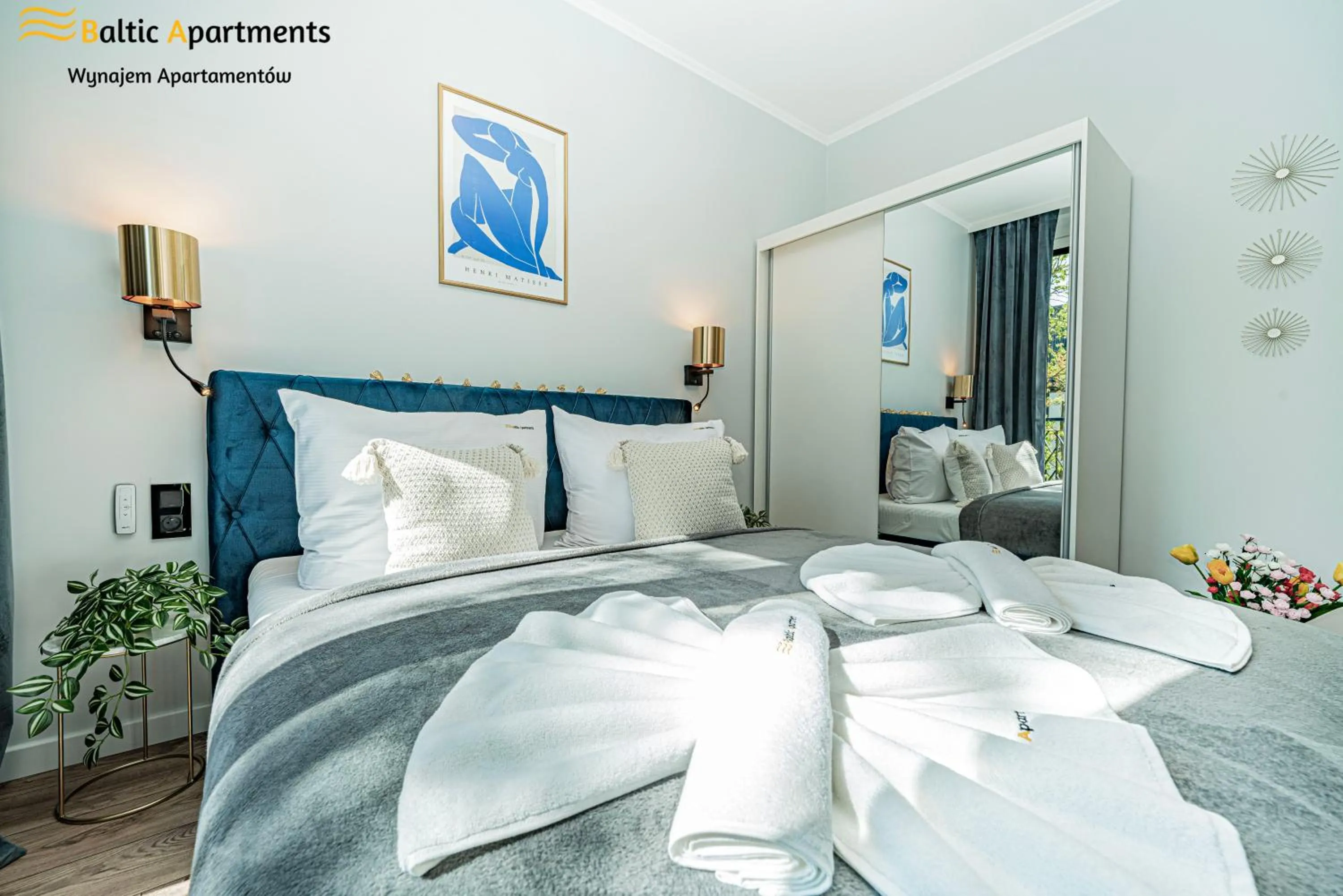 Bed in Seaside Garden Apartments & Wellness by Baltic Apartments