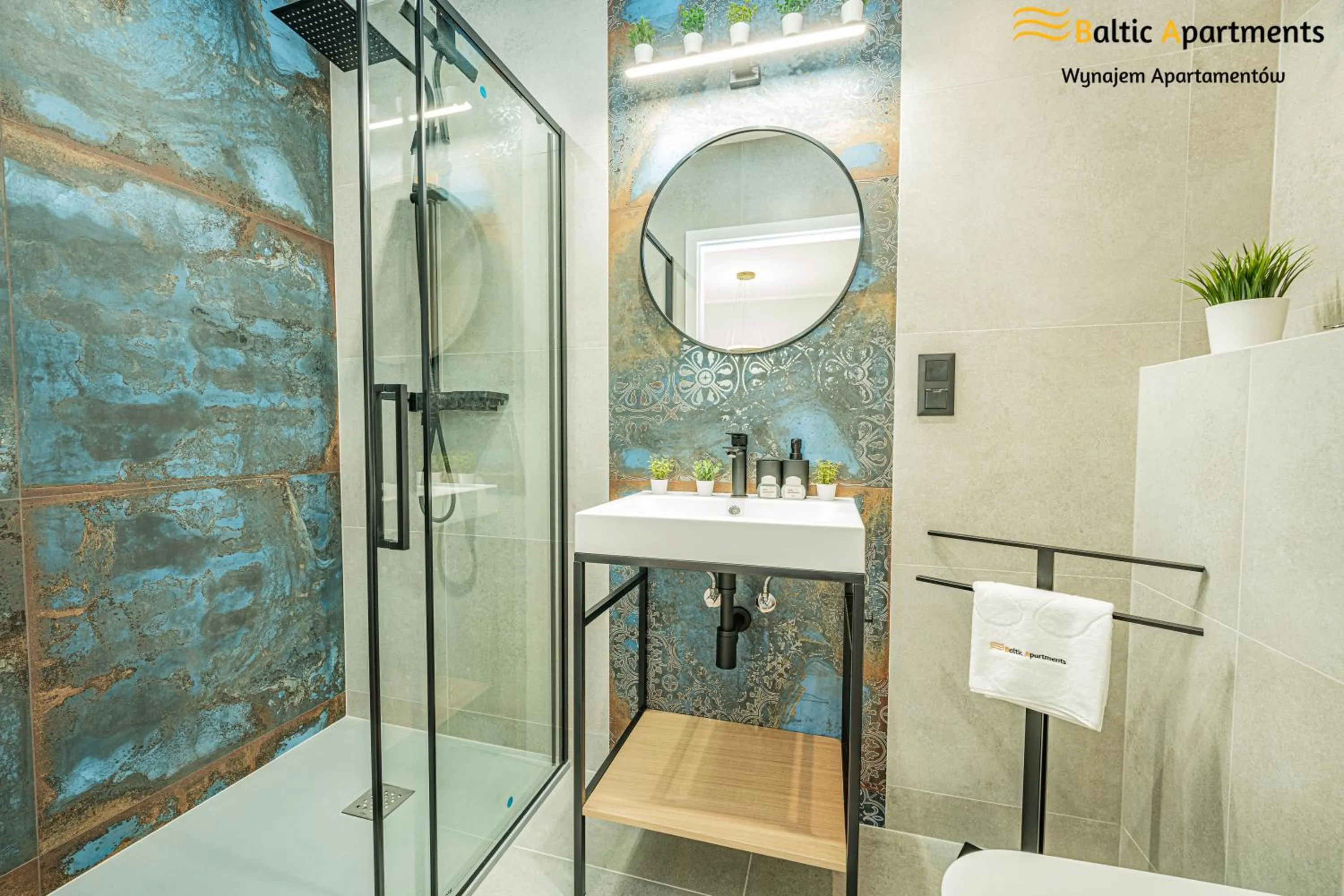 Shower in Seaside Garden Apartments & Wellness by Baltic Apartments