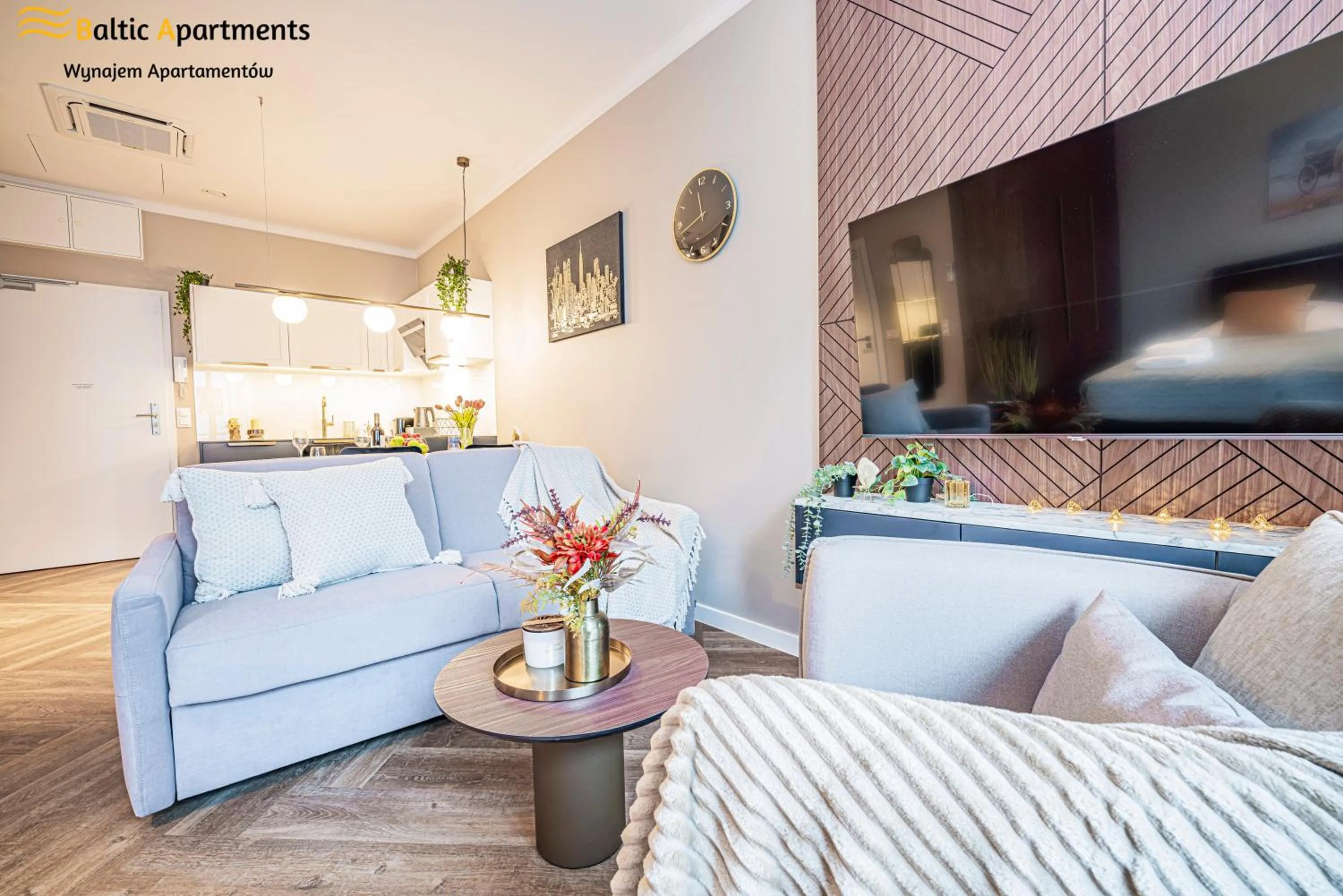 TV and multimedia, Bed in Seaside Garden Apartments & Wellness by Baltic Apartments