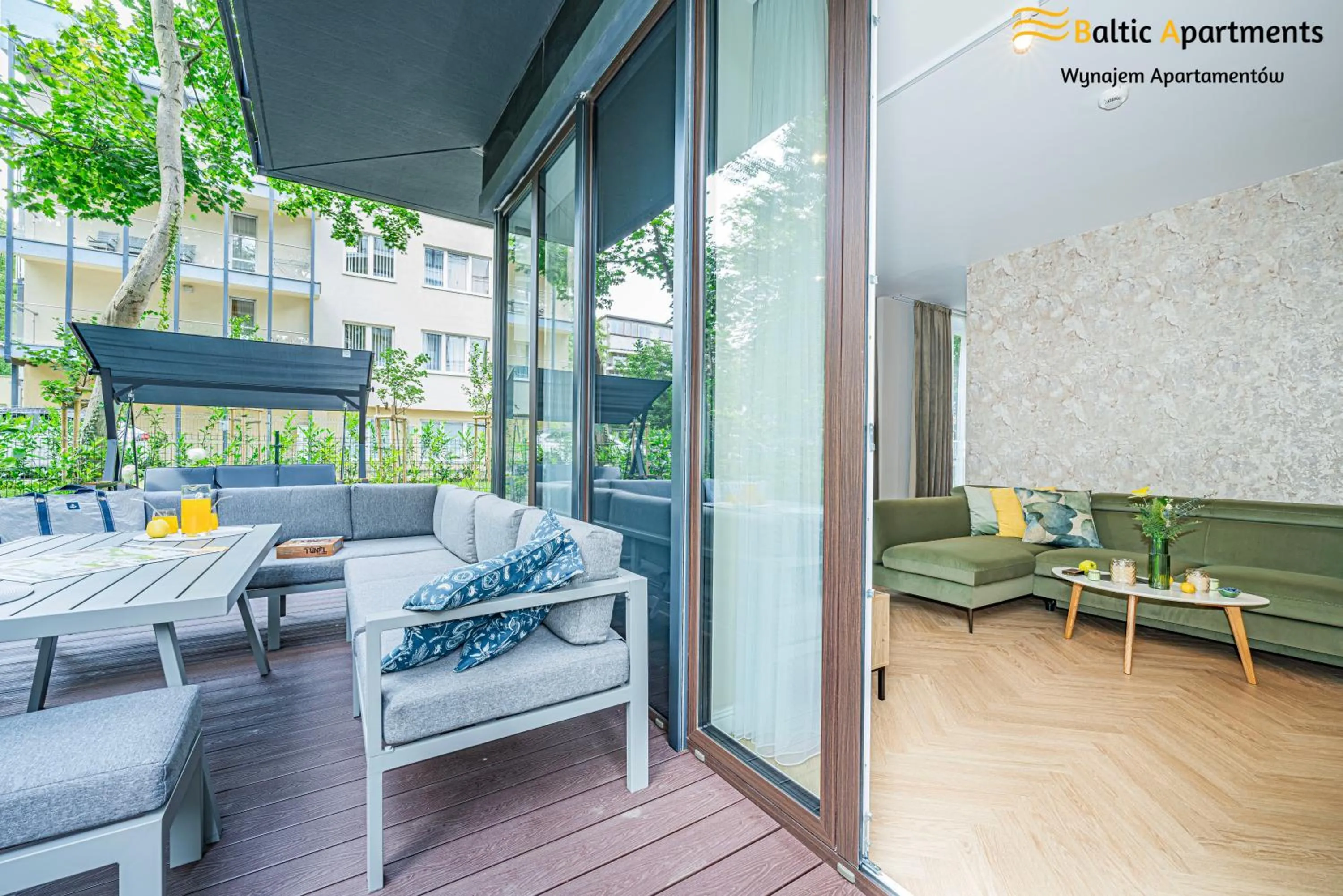 Balcony/Terrace in Seaside Garden Apartments & Wellness by Baltic Apartments