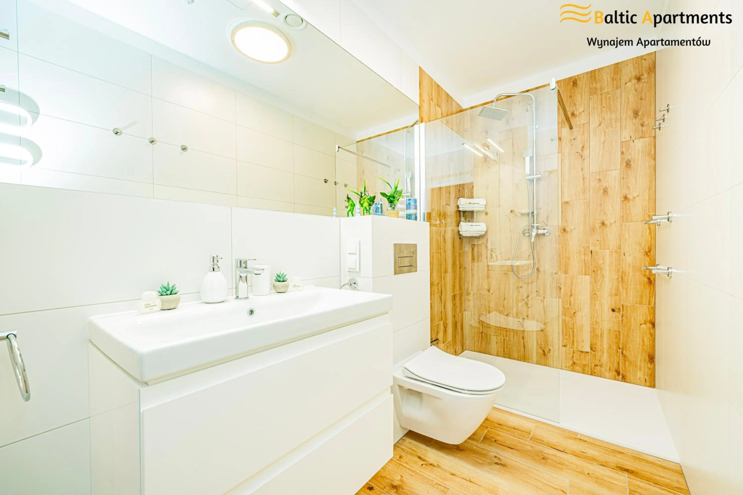 Shower in Seaside Garden Apartments & Wellness by Baltic Apartments