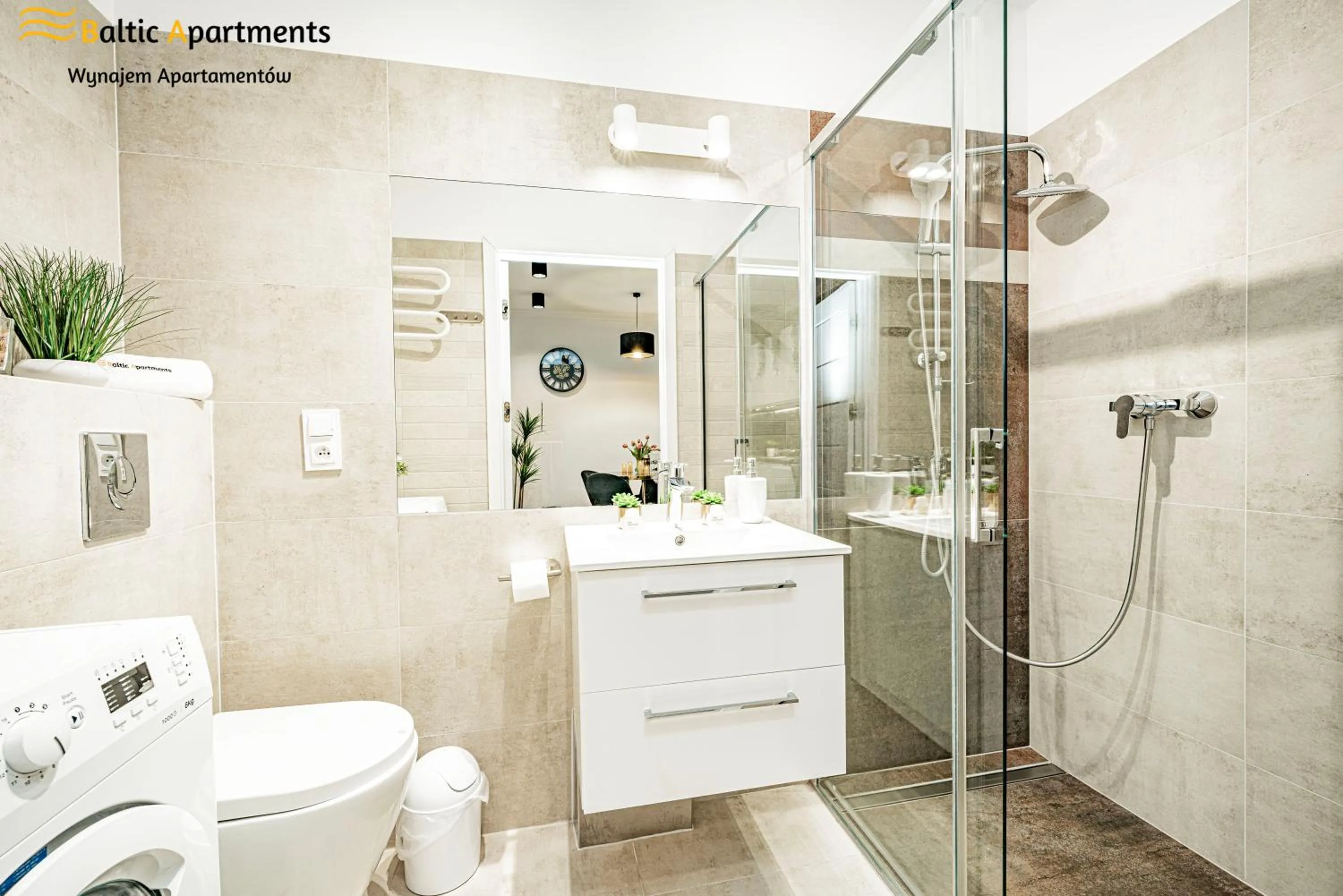 Shower in Seaside Garden Apartments & Wellness by Baltic Apartments