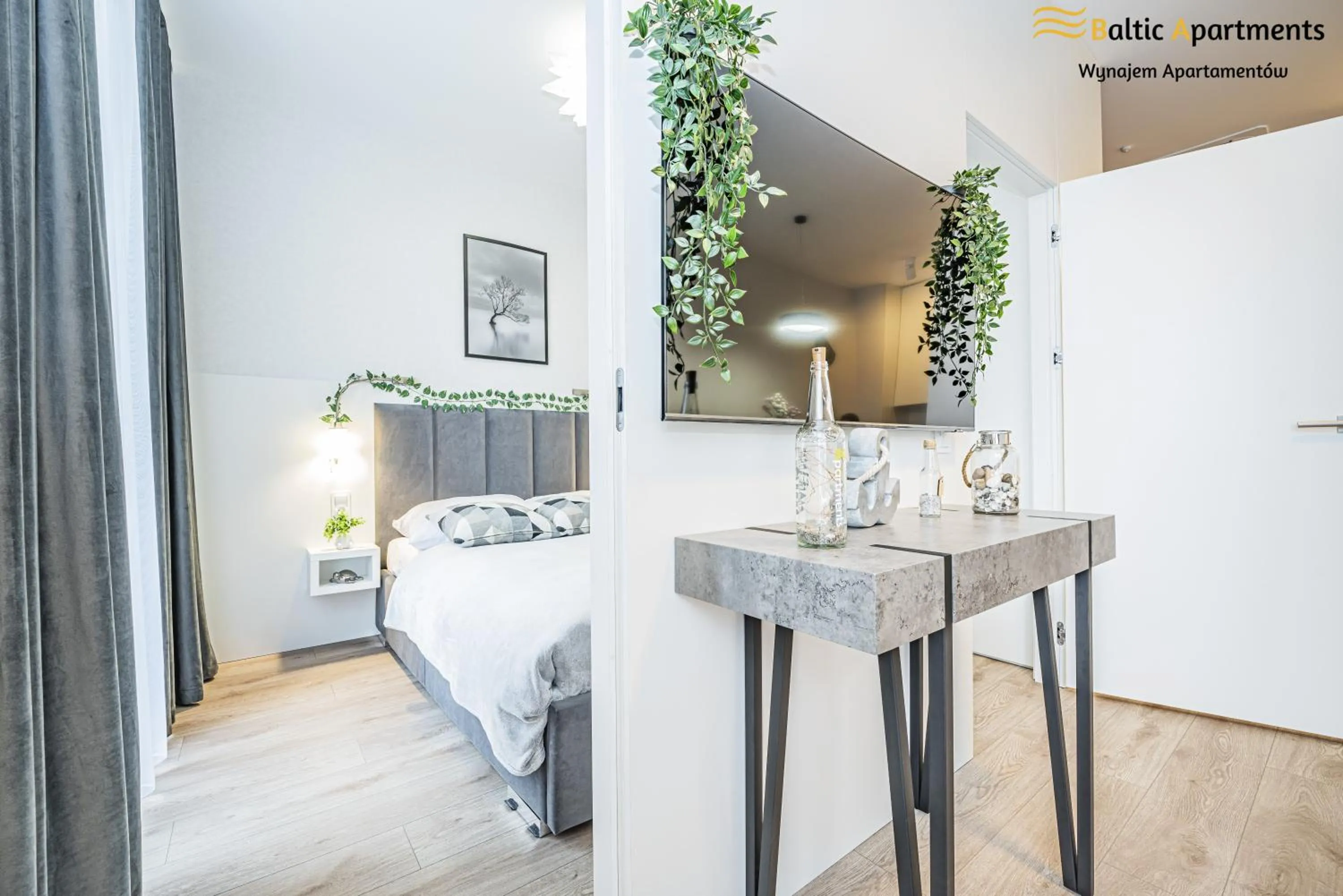 TV and multimedia, Bed in Seaside Garden Apartments & Wellness by Baltic Apartments