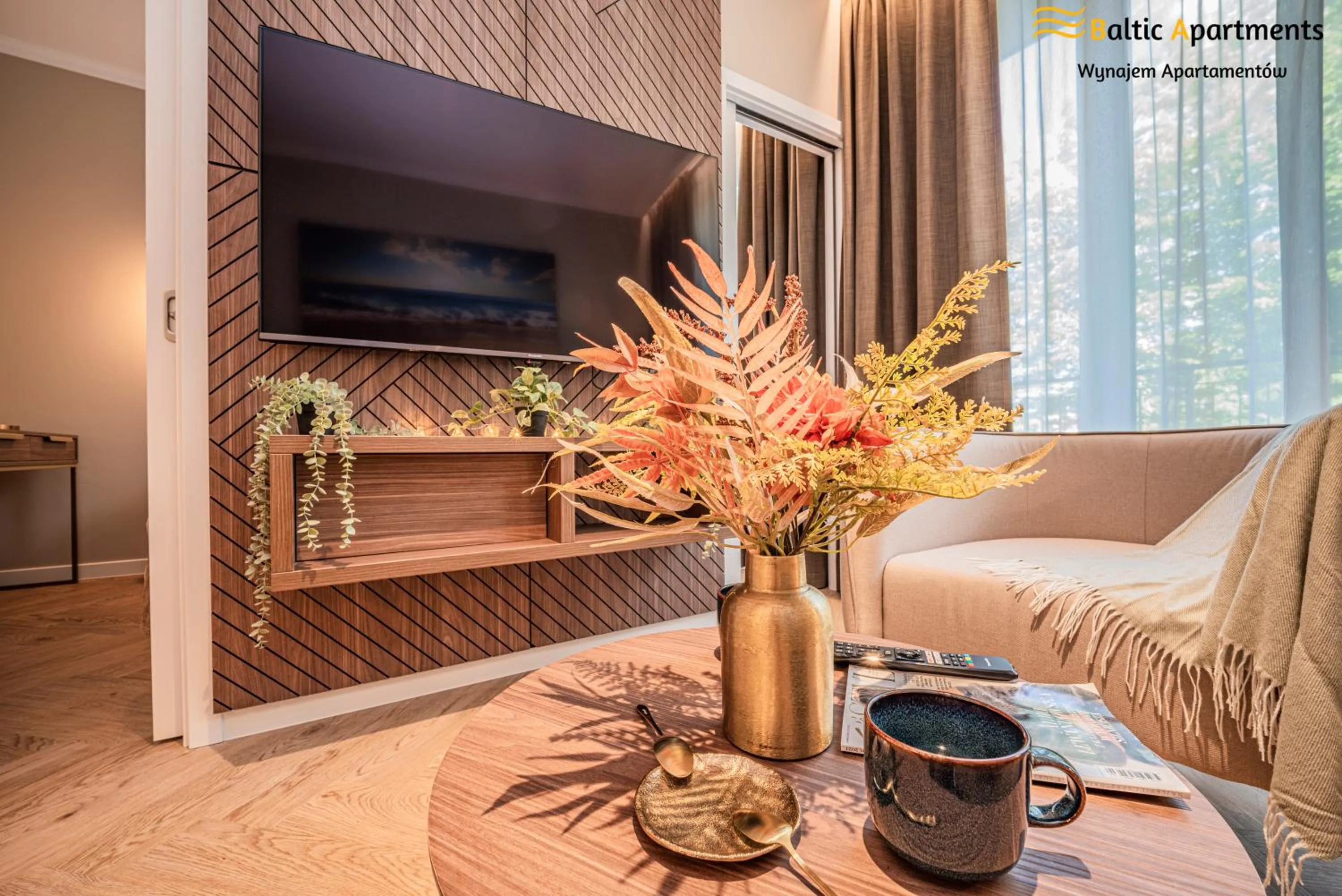 TV and multimedia in Seaside Garden Apartments & Wellness by Baltic Apartments