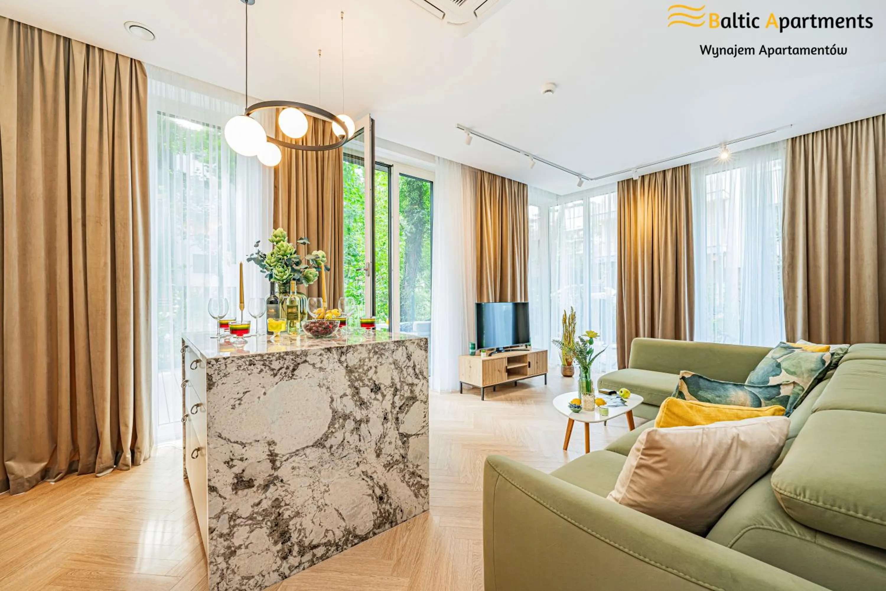 Living room in Seaside Garden Apartments & Wellness by Baltic Apartments