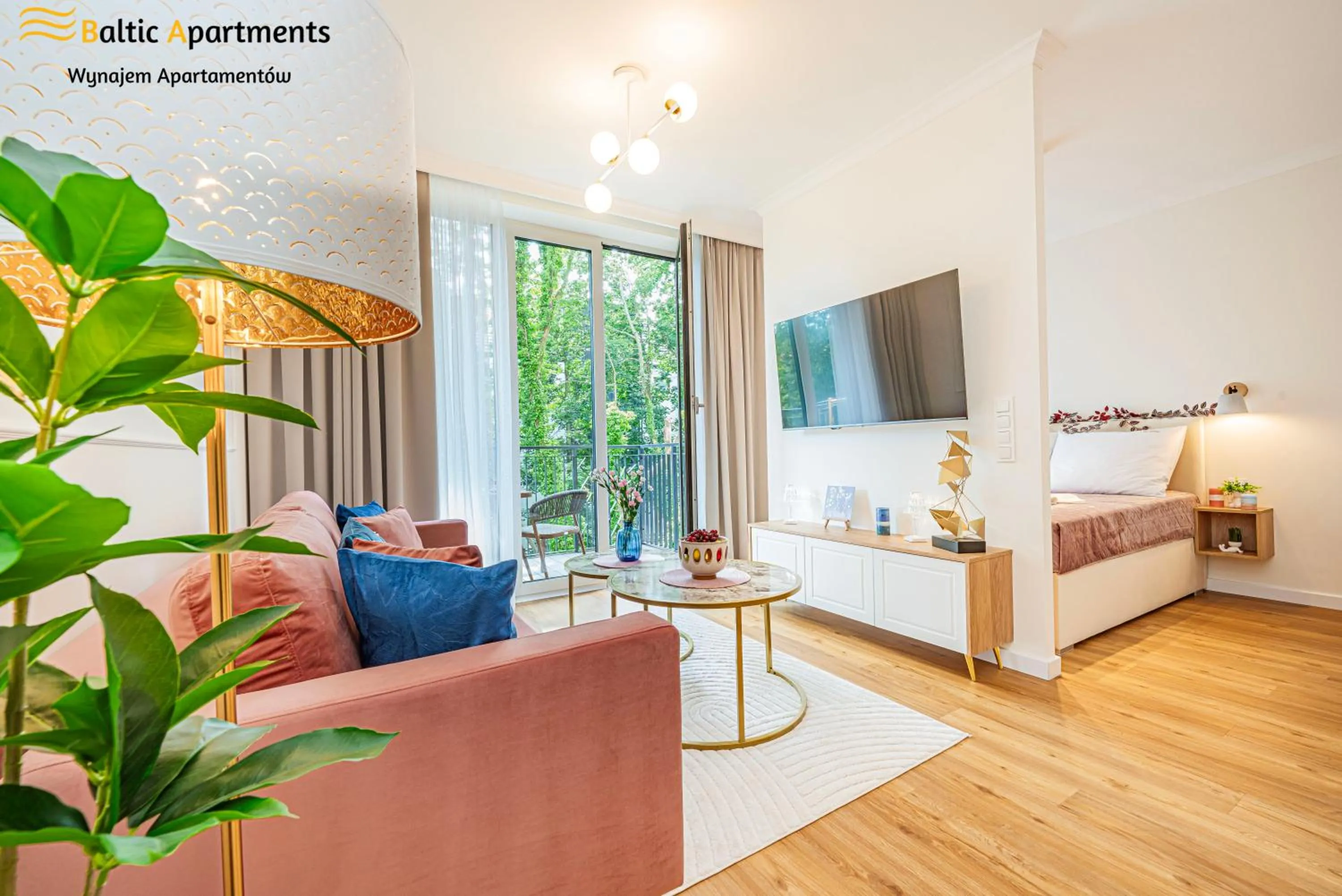 Bed in Seaside Garden Apartments & Wellness by Baltic Apartments
