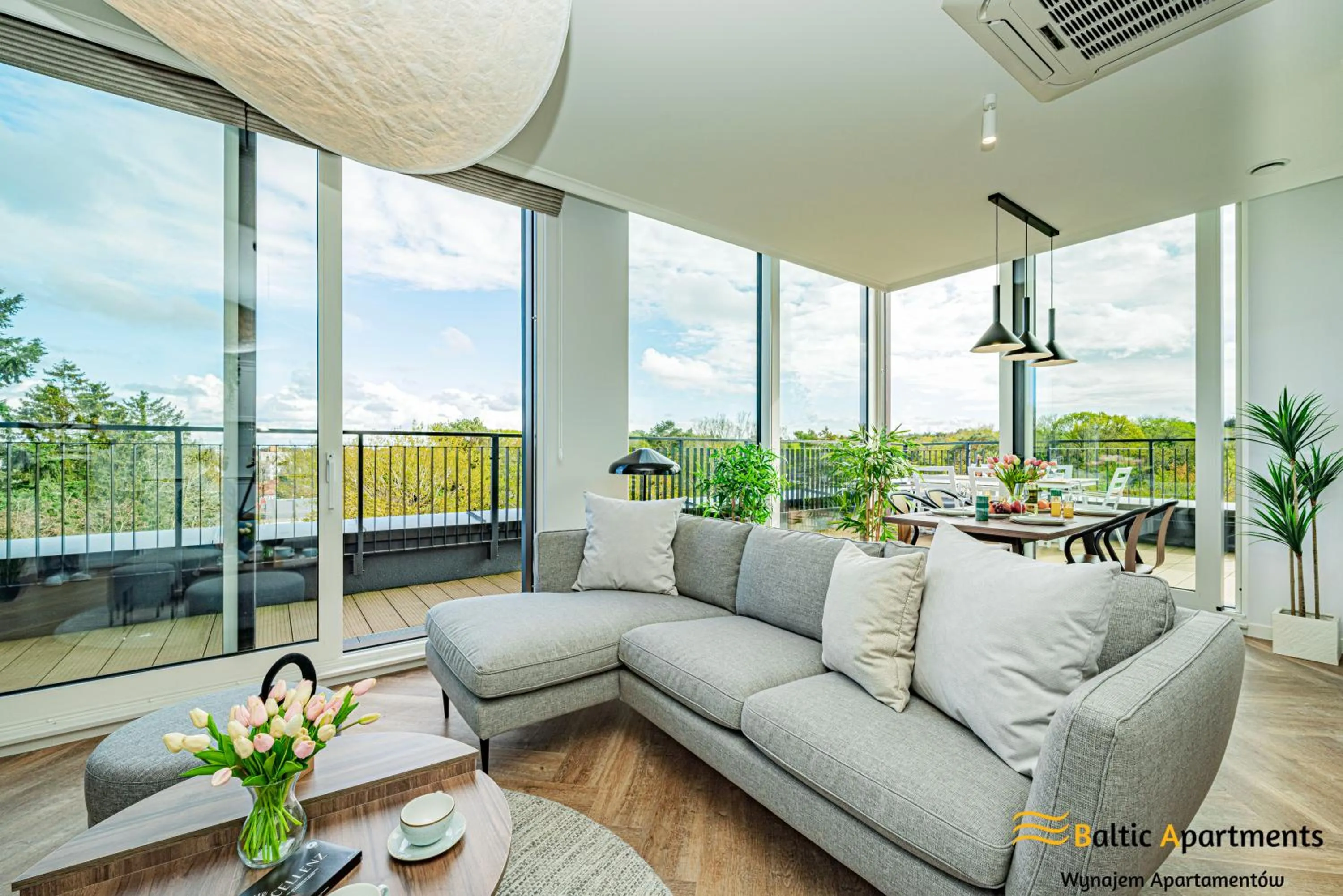 Balcony/Terrace in Seaside Garden Apartments & Wellness by Baltic Apartments