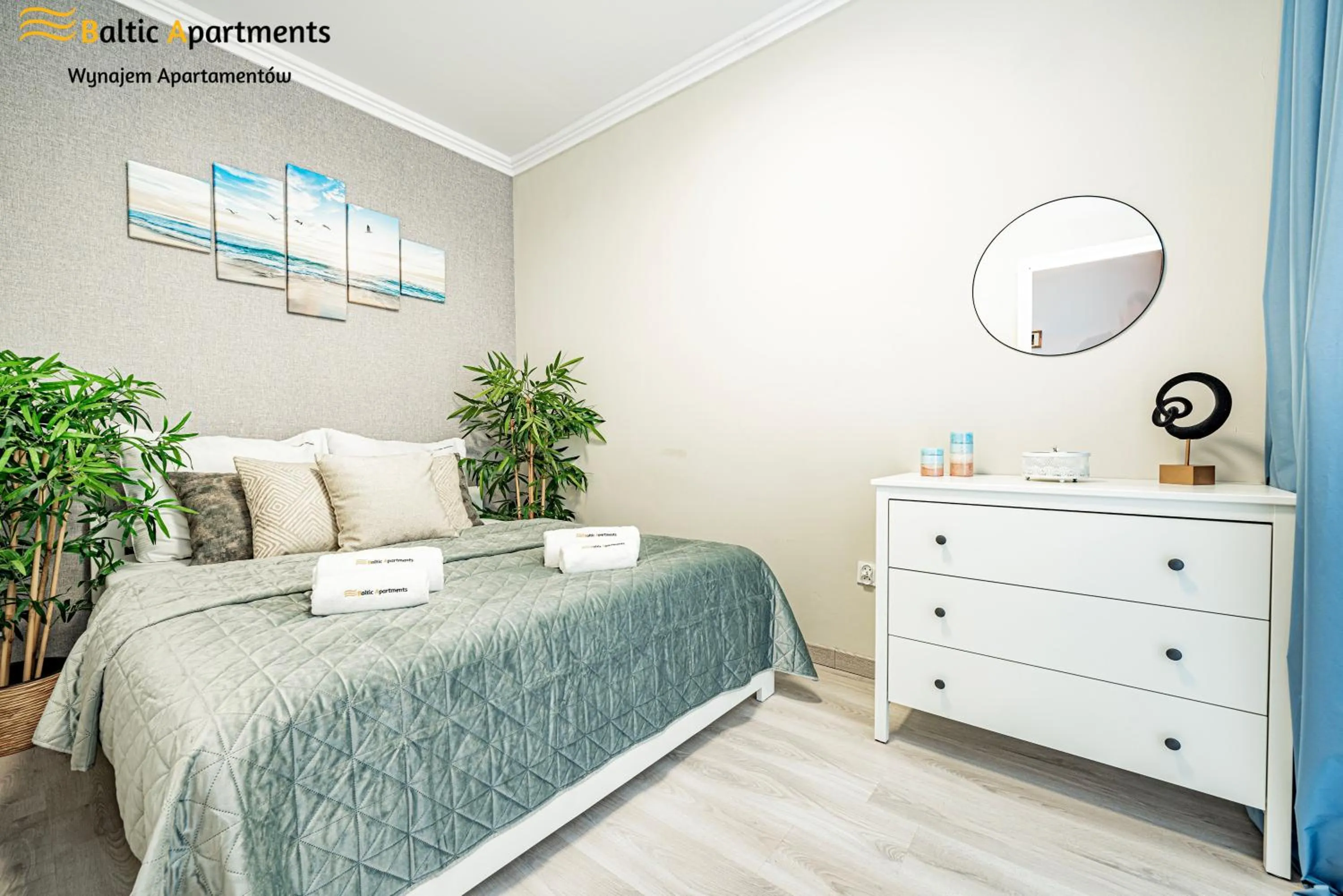 Bed in Seaside Garden Apartments & Wellness by Baltic Apartments