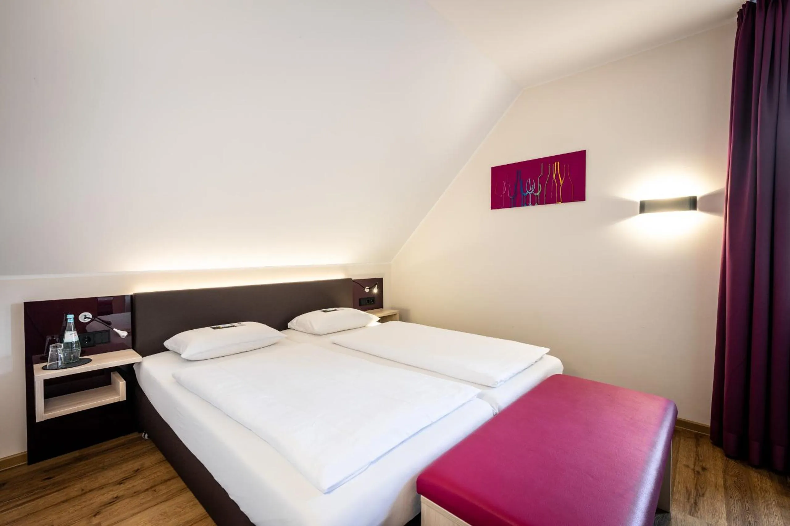 Photo of the whole room, Bed in Weinhotel Restaurant Klostermühle