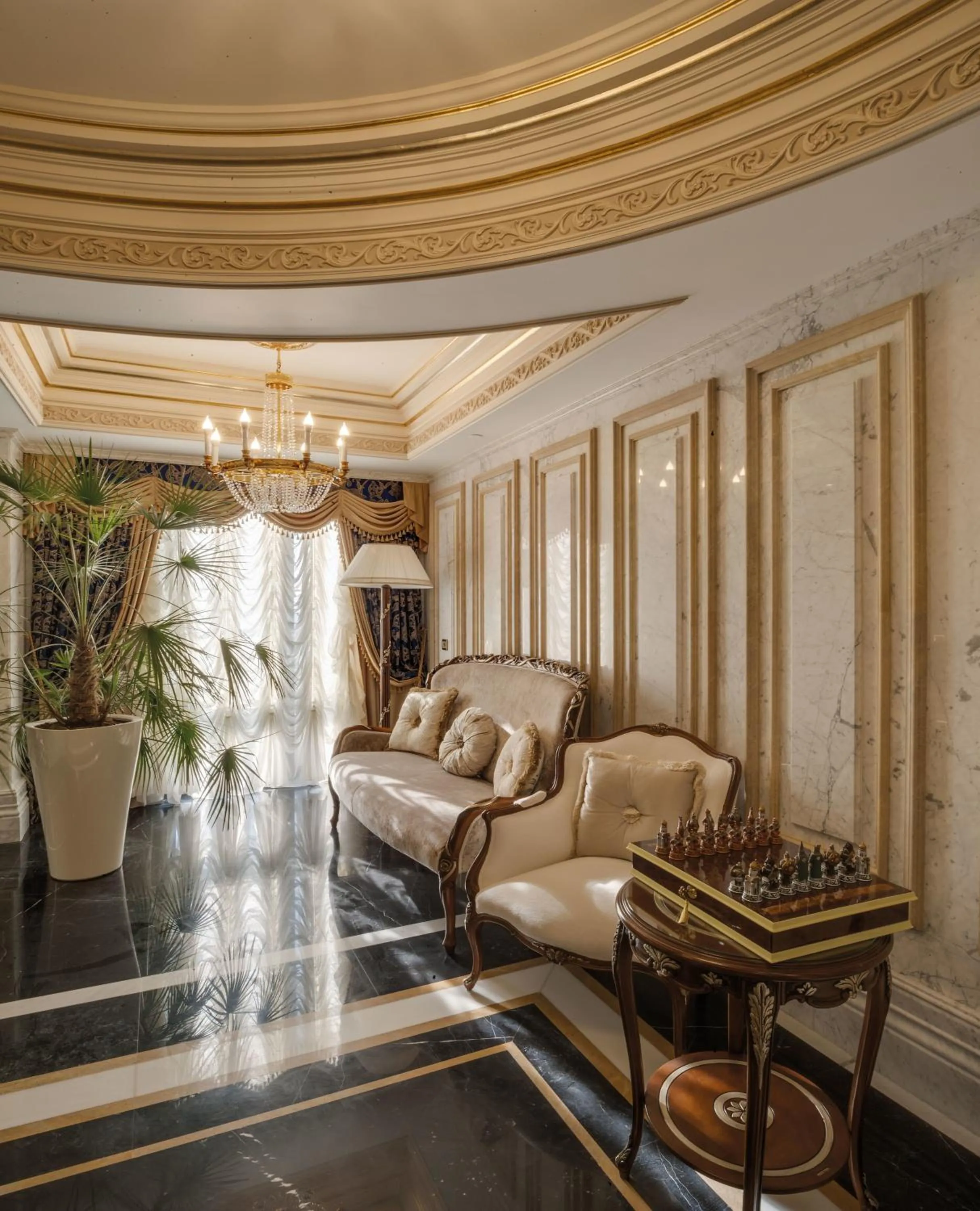 Seating area in Rixos Khadisha Shymkent