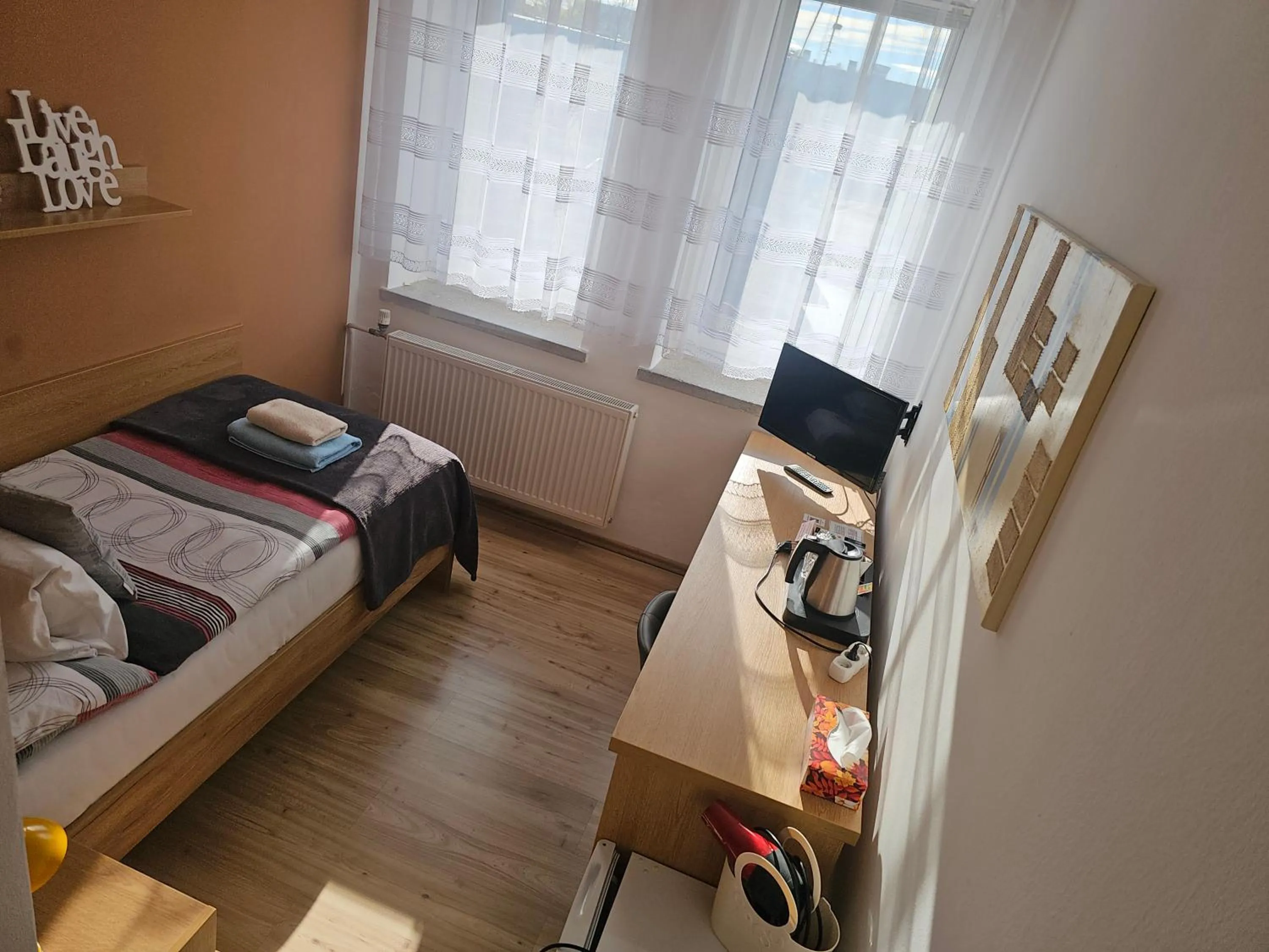 View (from property/room), Bed in Hotel Gól Prostějov