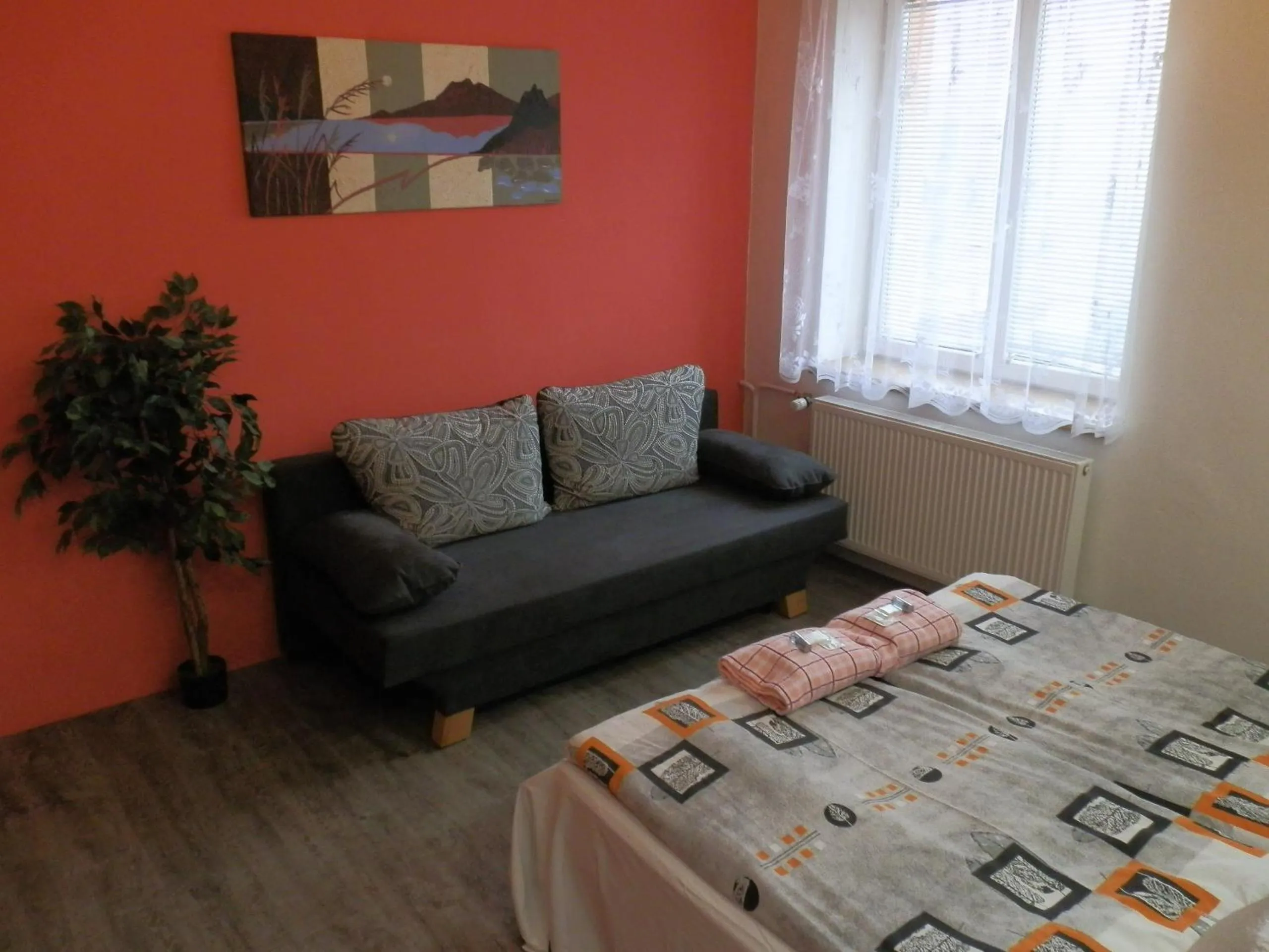 Seating area, Bed in Hotel Gól Prostějov