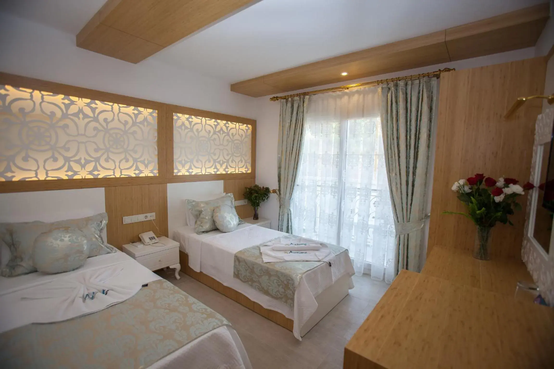 Deluxe Twin Room with Land and Side Sea View in Hotel Aysima Deluxe Twin Room with Land and Side Sea View in Hotel Aysima
