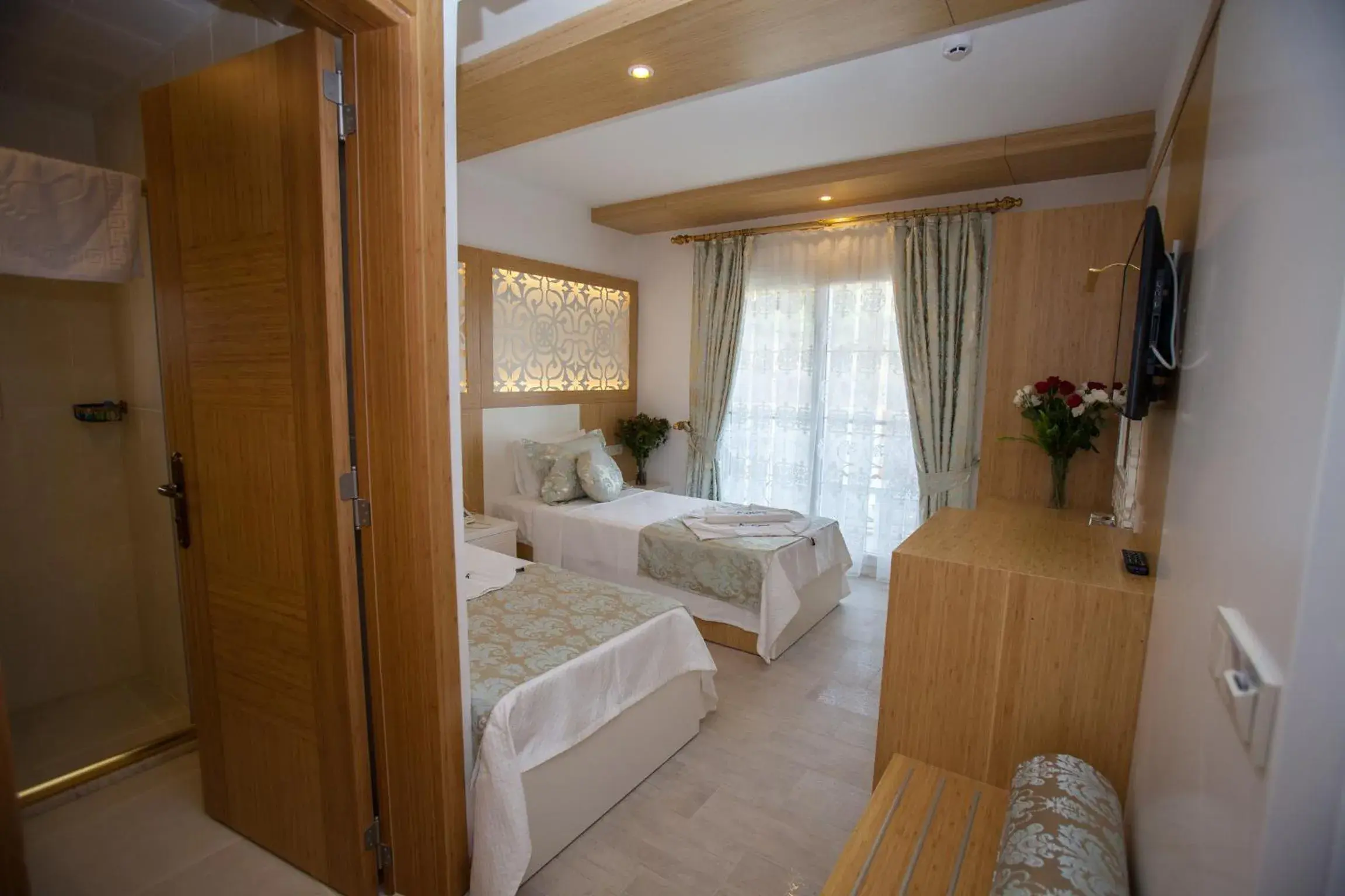 Deluxe Twin Room with Land and Side Sea View in Hotel Aysima Deluxe Twin Room with Land and Side Sea View in Hotel Aysima