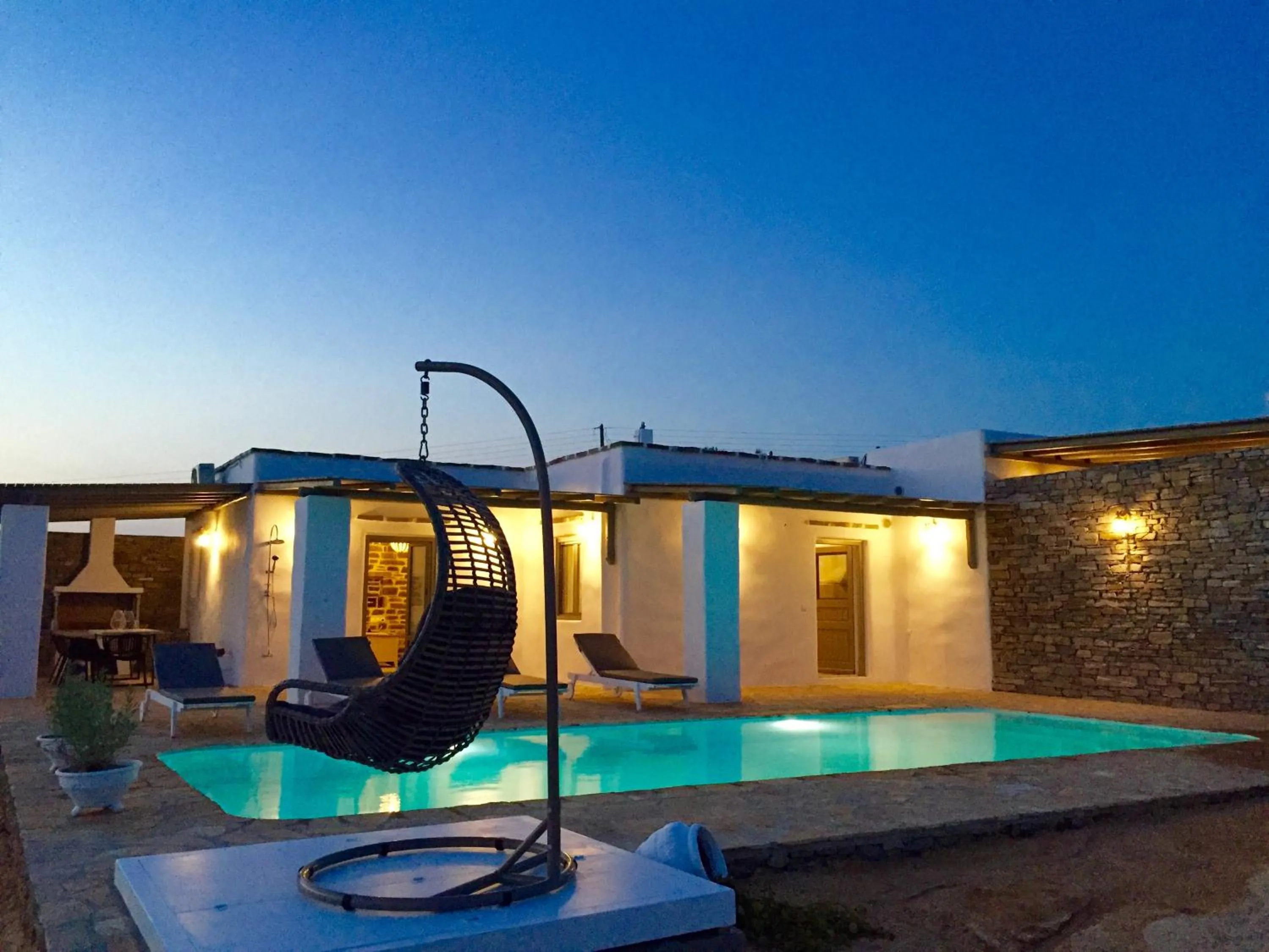 Patio in Paros Afrodite Luxury Villas