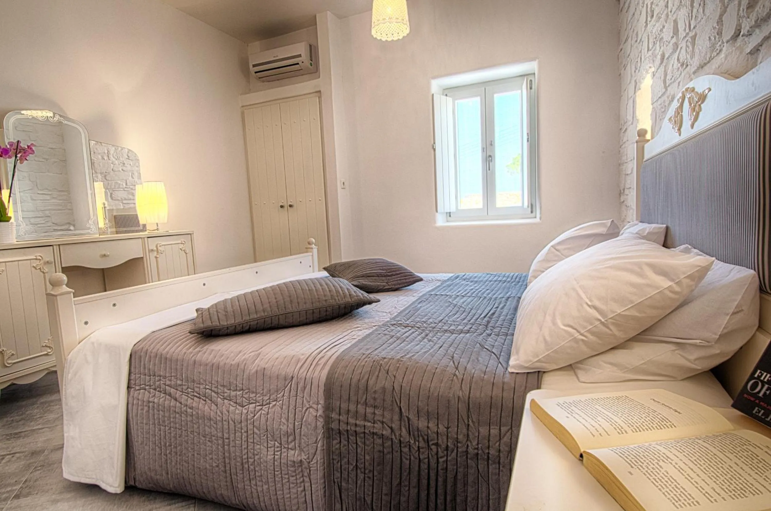 Bedroom, Bed in Paros Afrodite Luxury Villas