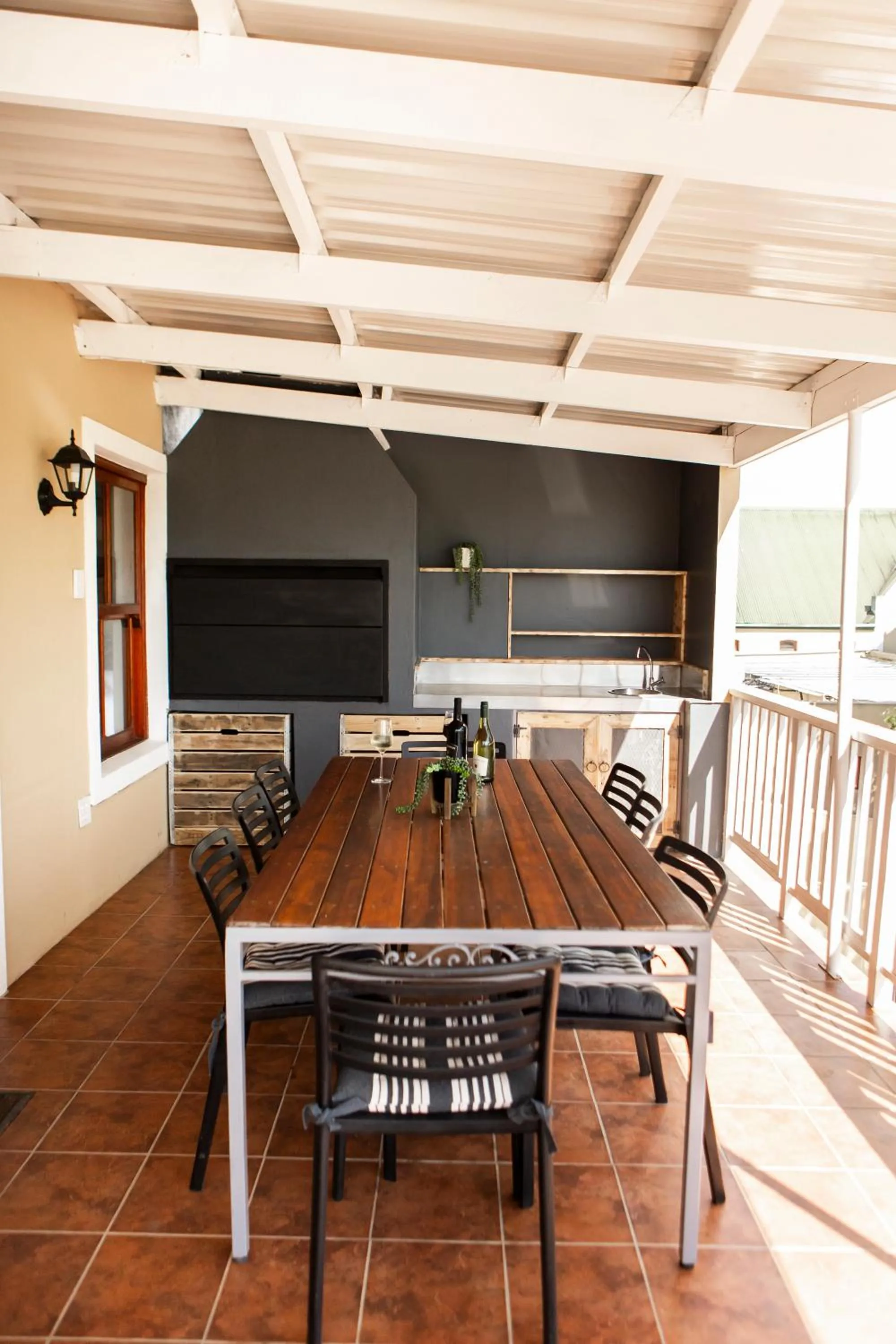 Patio in Skilpadvlei Wine Farm