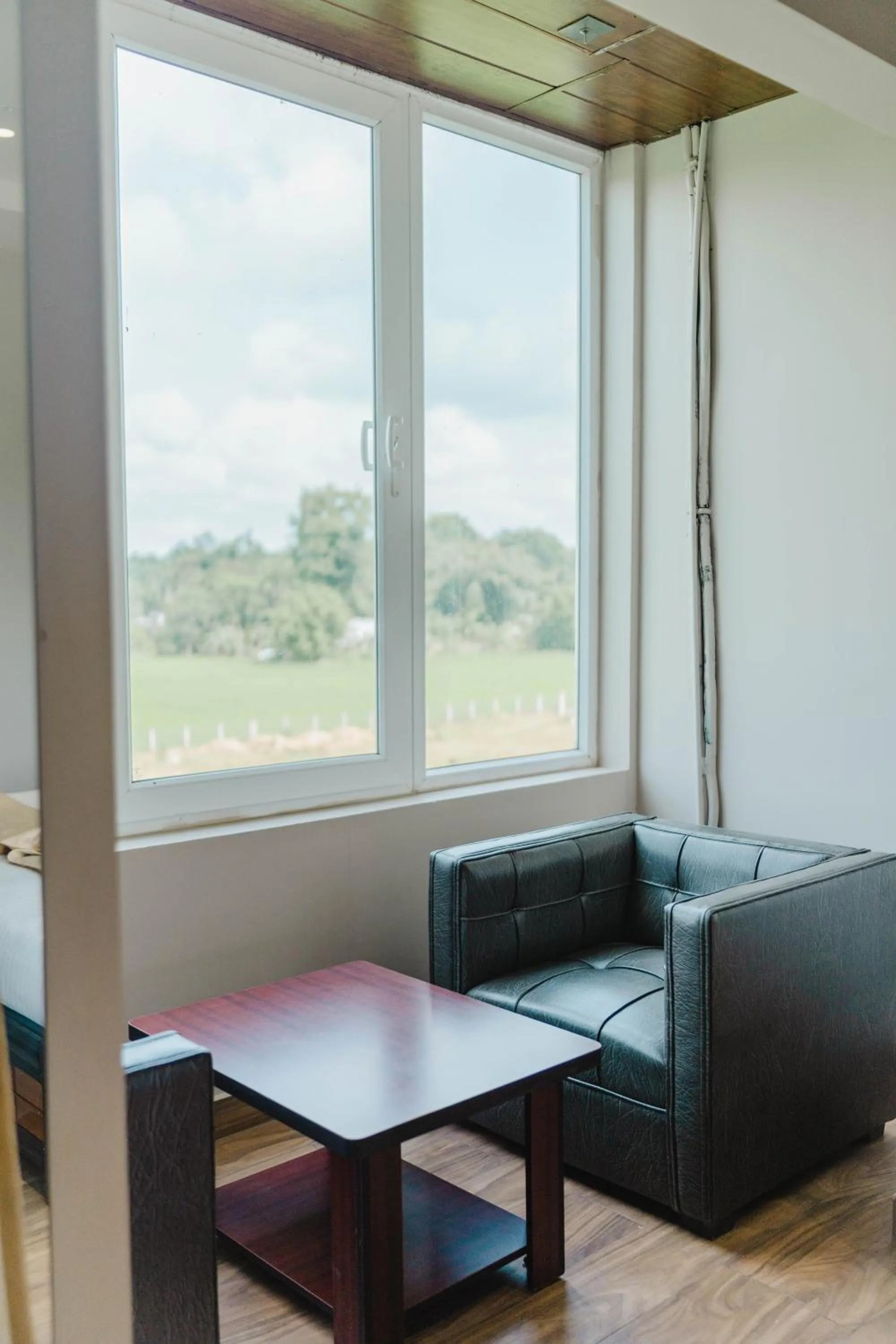 Seating area in Finn's Weaver Resort, Kaziranga