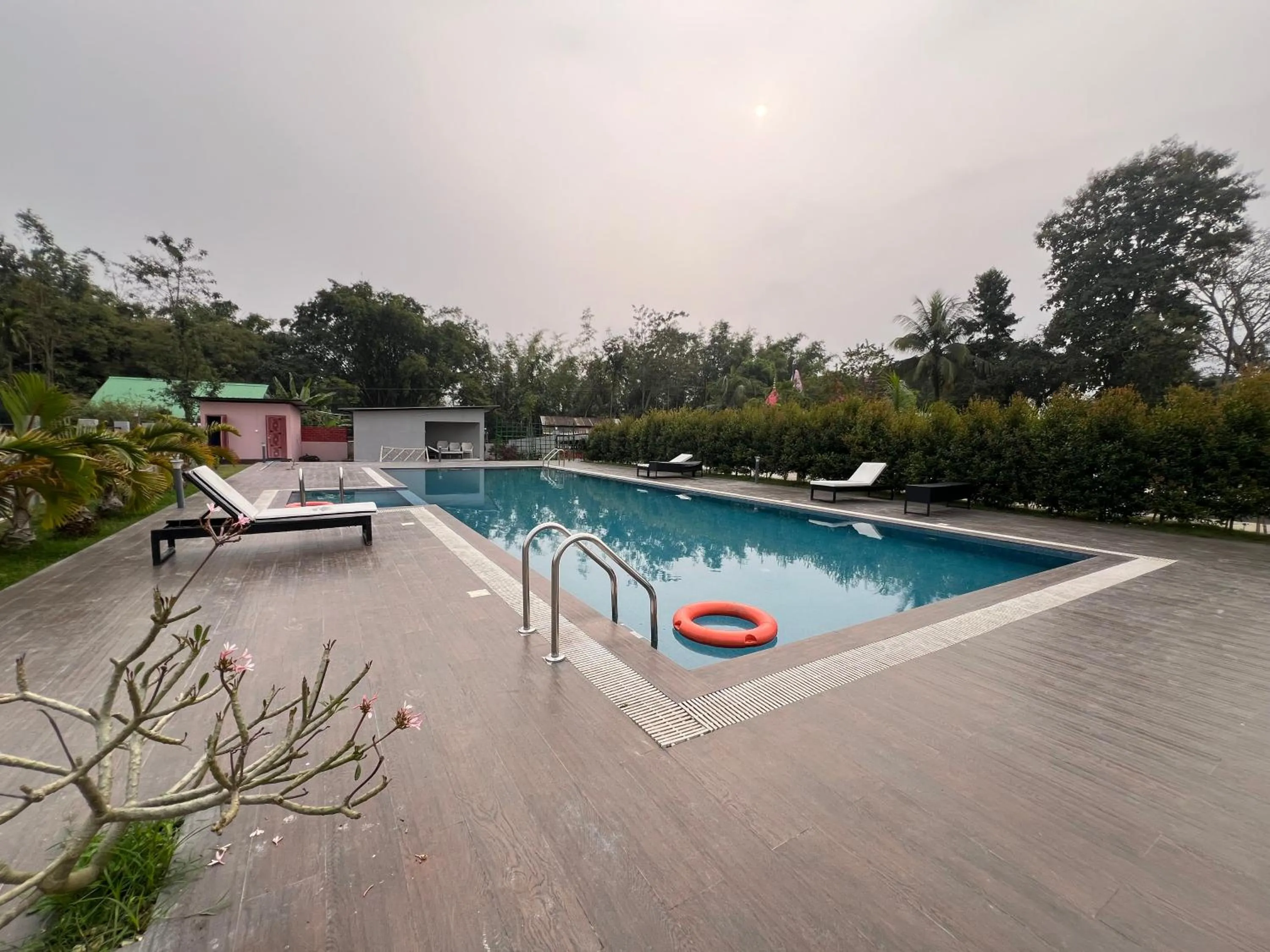 Swimming pool in Finn's Weaver Resort, Kaziranga