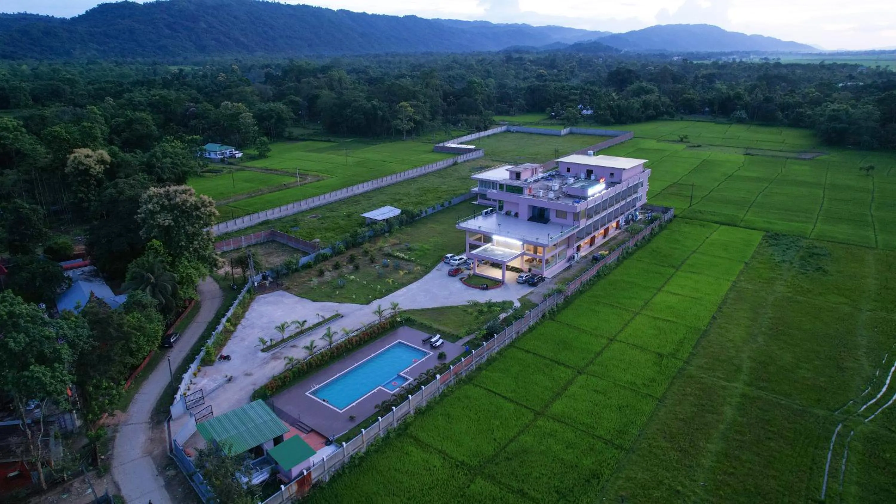 Bird's eye view in Finn's Weaver Resort, Kaziranga