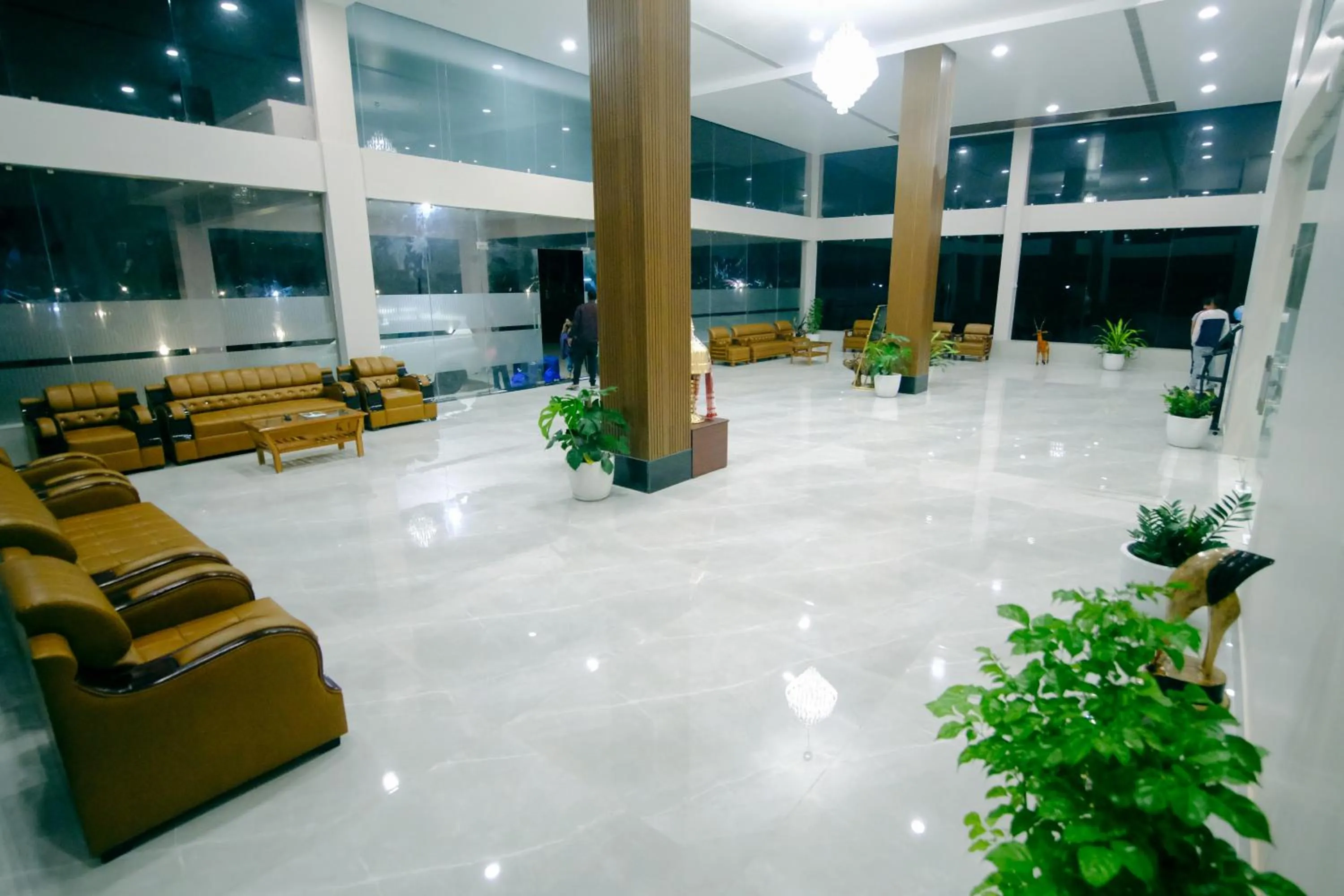 Seating area in Finn's Weaver Resort, Kaziranga