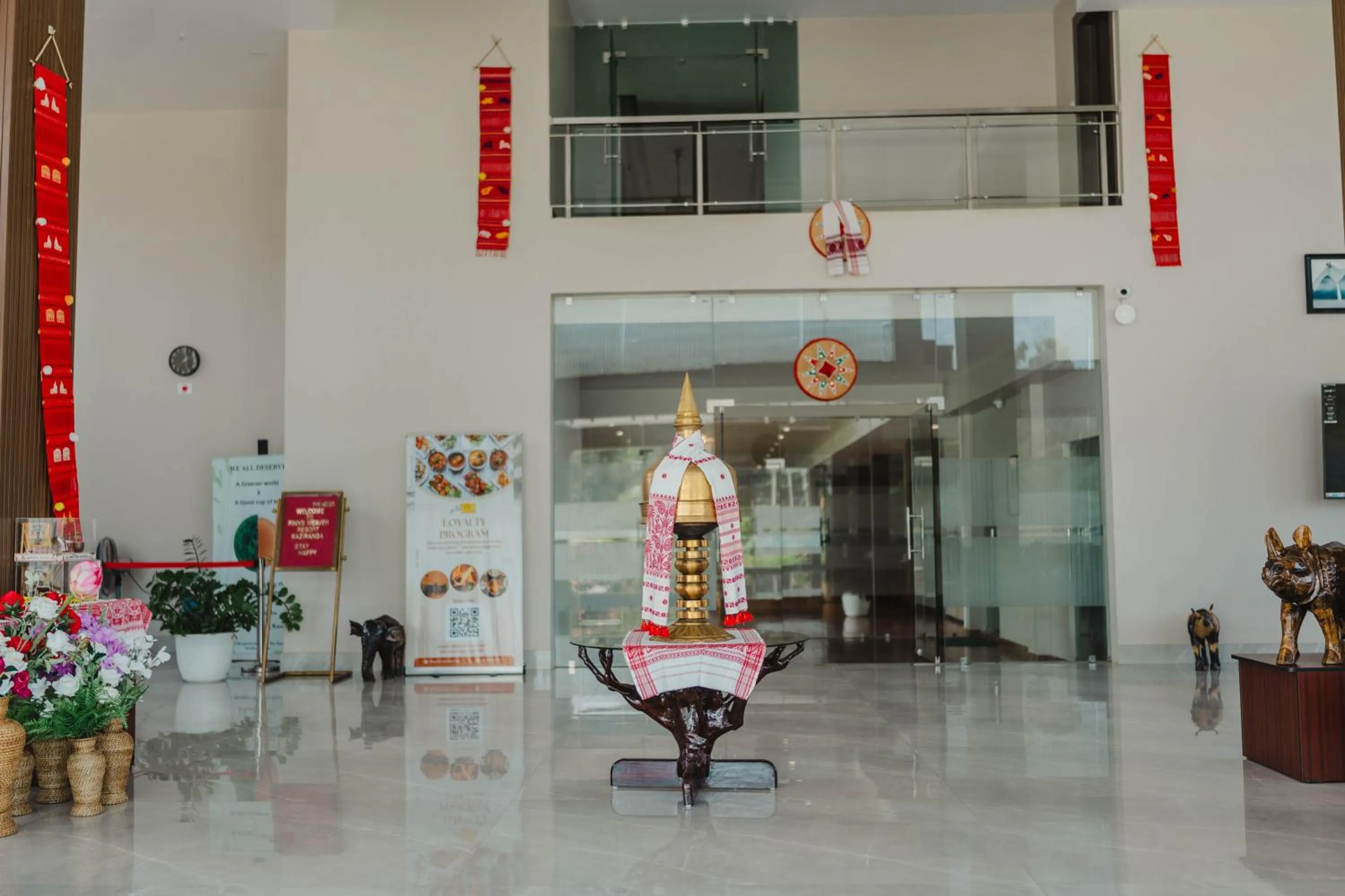 Facade/entrance in Finn's Weaver Resort, Kaziranga