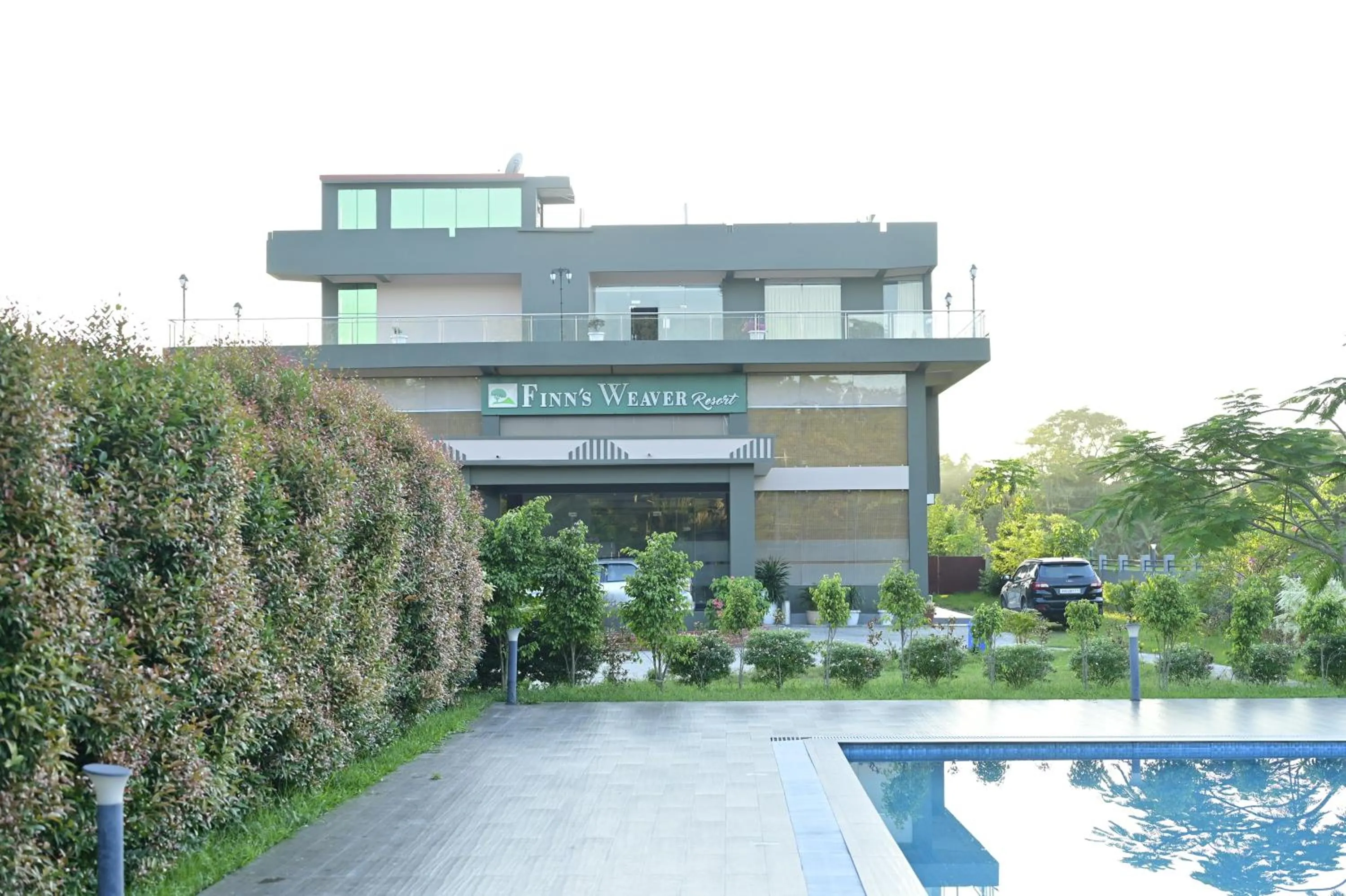 Property building in Finn's Weaver Resort, Kaziranga