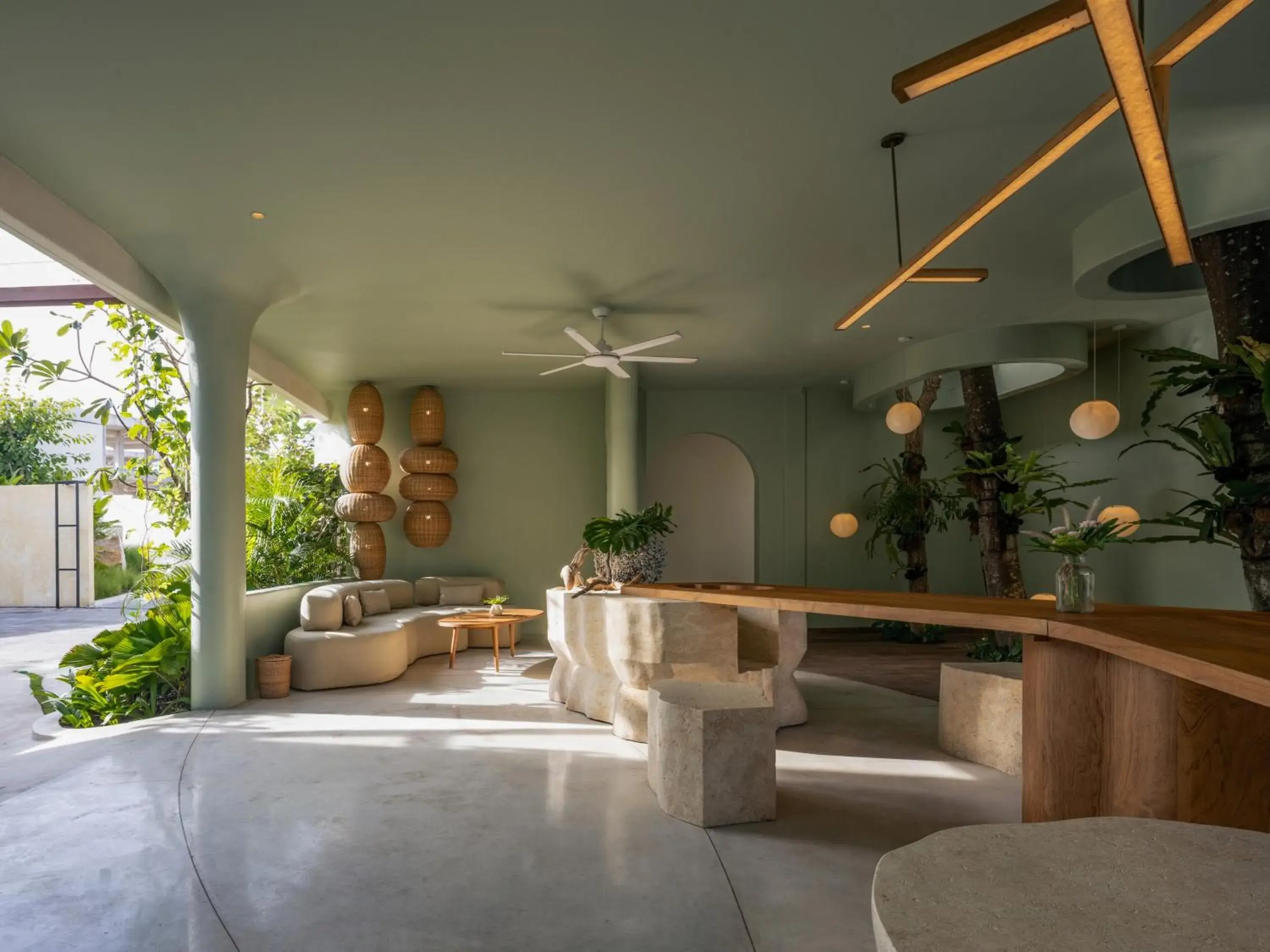 Lobby or reception in Oshom Bali at Nuanu Creative City Lobby or reception in Oshom Bali at Nuanu Creative City