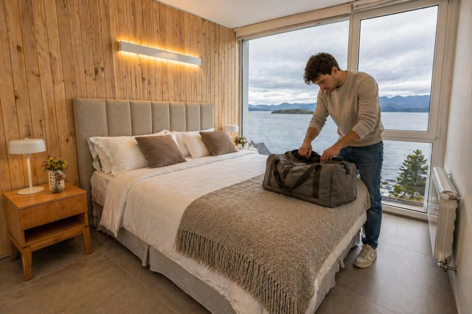 Photo of the whole room, Bed in B612 Bariloche