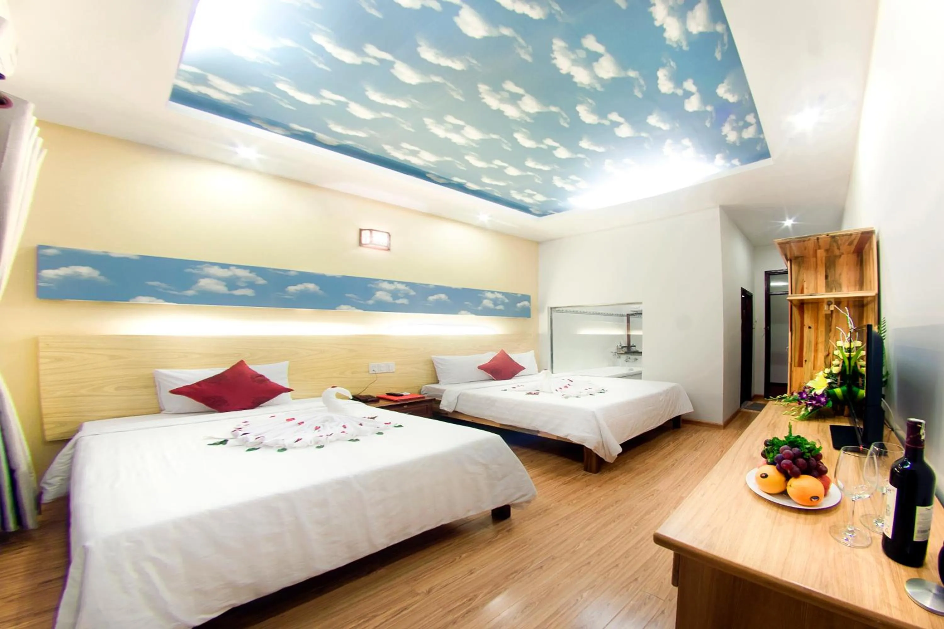 Bed in GM Doc Let Beach Resort & Spa