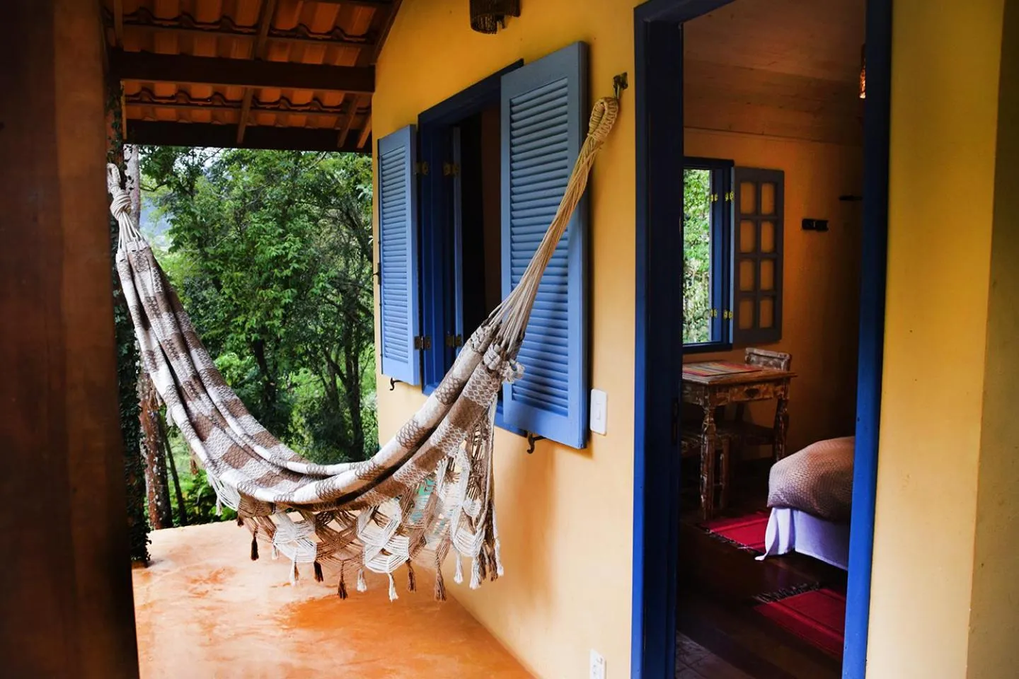Balcony/Terrace in Sítio Flor das Águas
