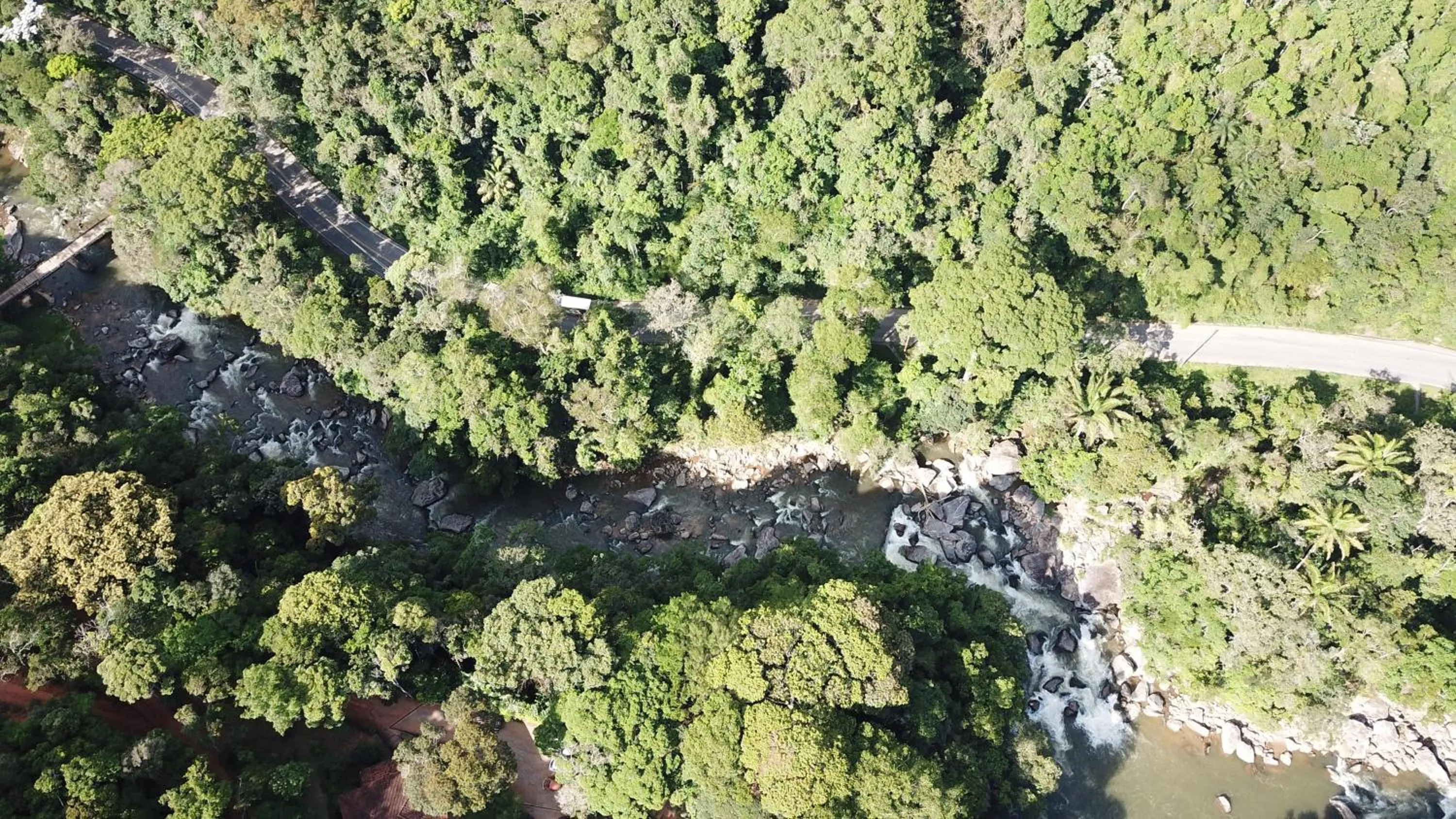 On site in Sítio Flor das Águas